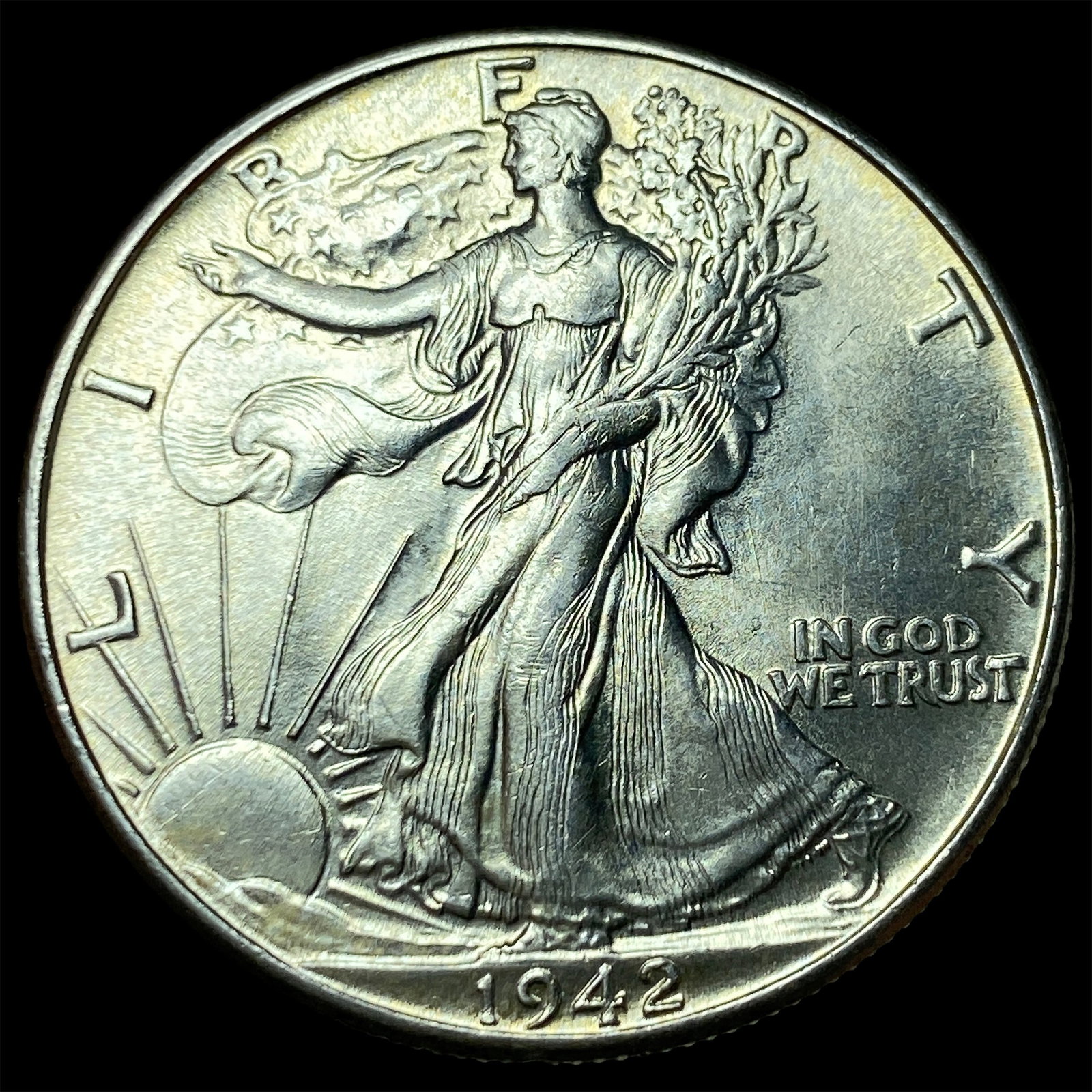 1942 Walking Liberty Half Dollar CHOICE BU: 1942 Walking Liberty Half Dollar CHOICE BU