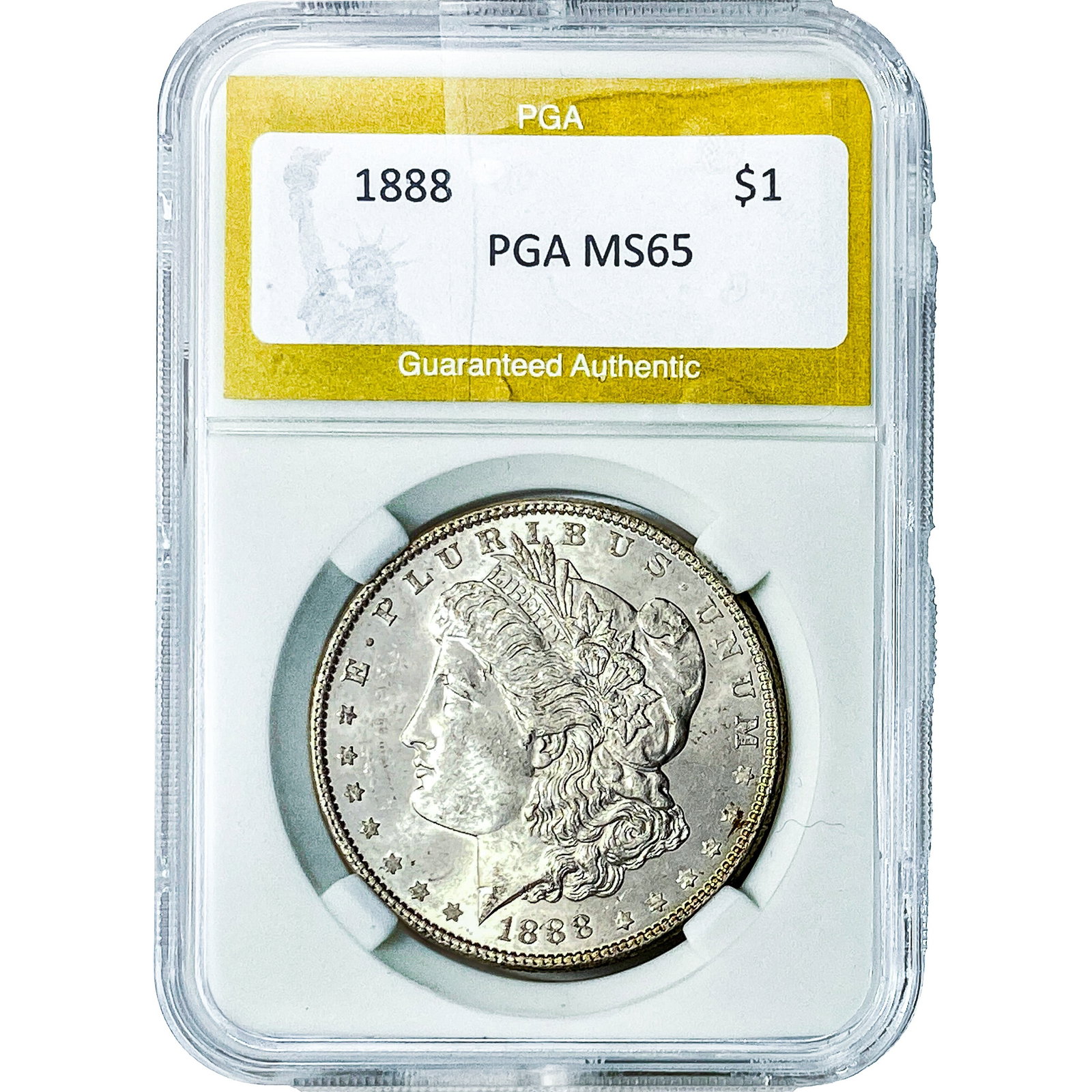1888 Morgan Silver Dollar PGA MS65: 1888 Morgan Silver Dollar PGA MS65