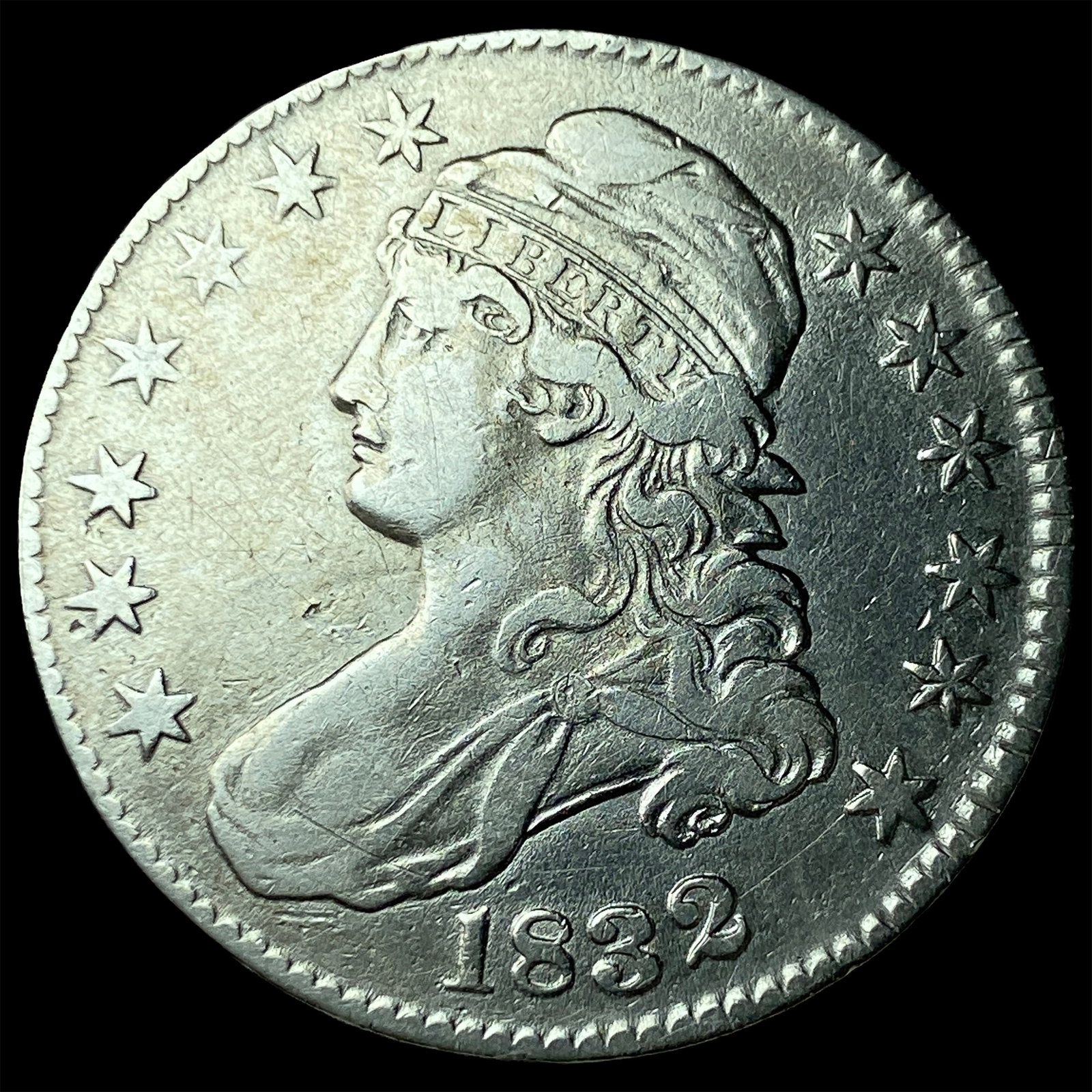 1832 Capped Bust Half Dollar NEARLY UNCIRCULATED: 1832 Capped Bust Half Dollar NEARLY UNCIRCULATED
