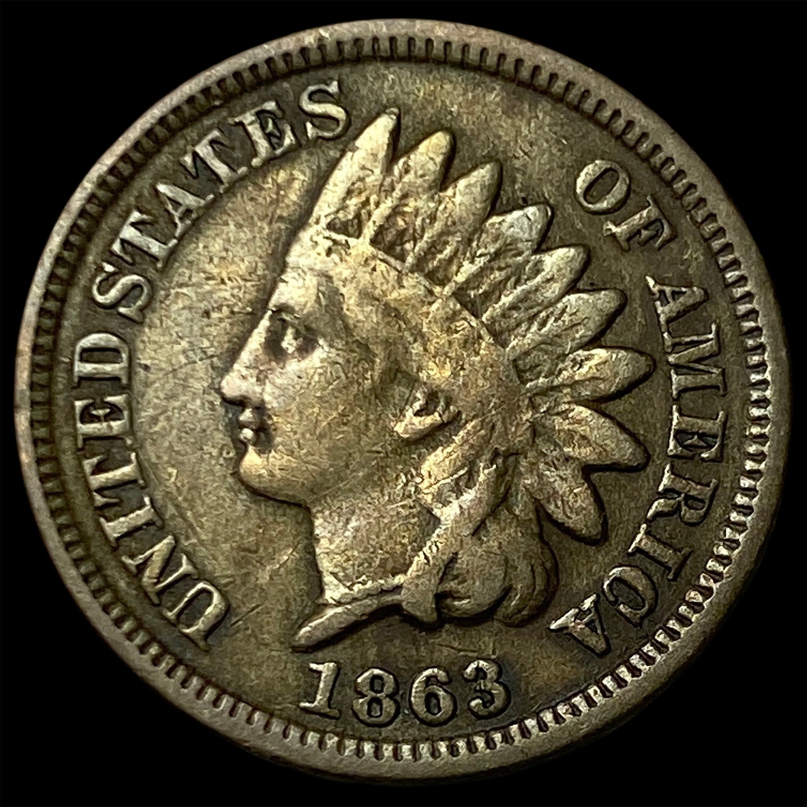 1863 Indian Head Cent LIGHTLY CIRCULATED: 1863 Indian Head Cent LIGHTLY CIRCULATED