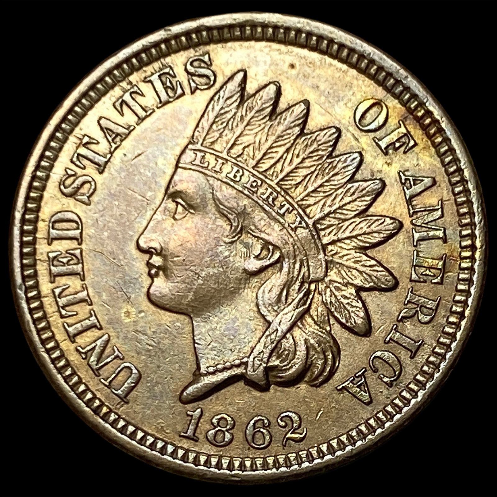 1862 Indian Head Cent CHOICE AU (1 of 2)