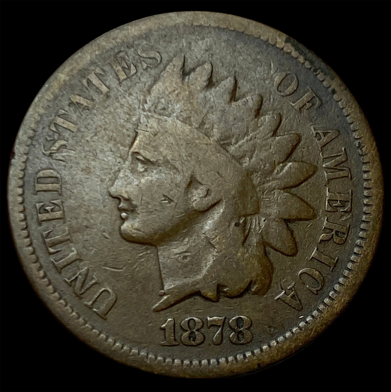 1878 Indian Head Cent LIGHTLY CIRCULATED: 1878 Indian Head Cent LIGHTLY CIRCULATED