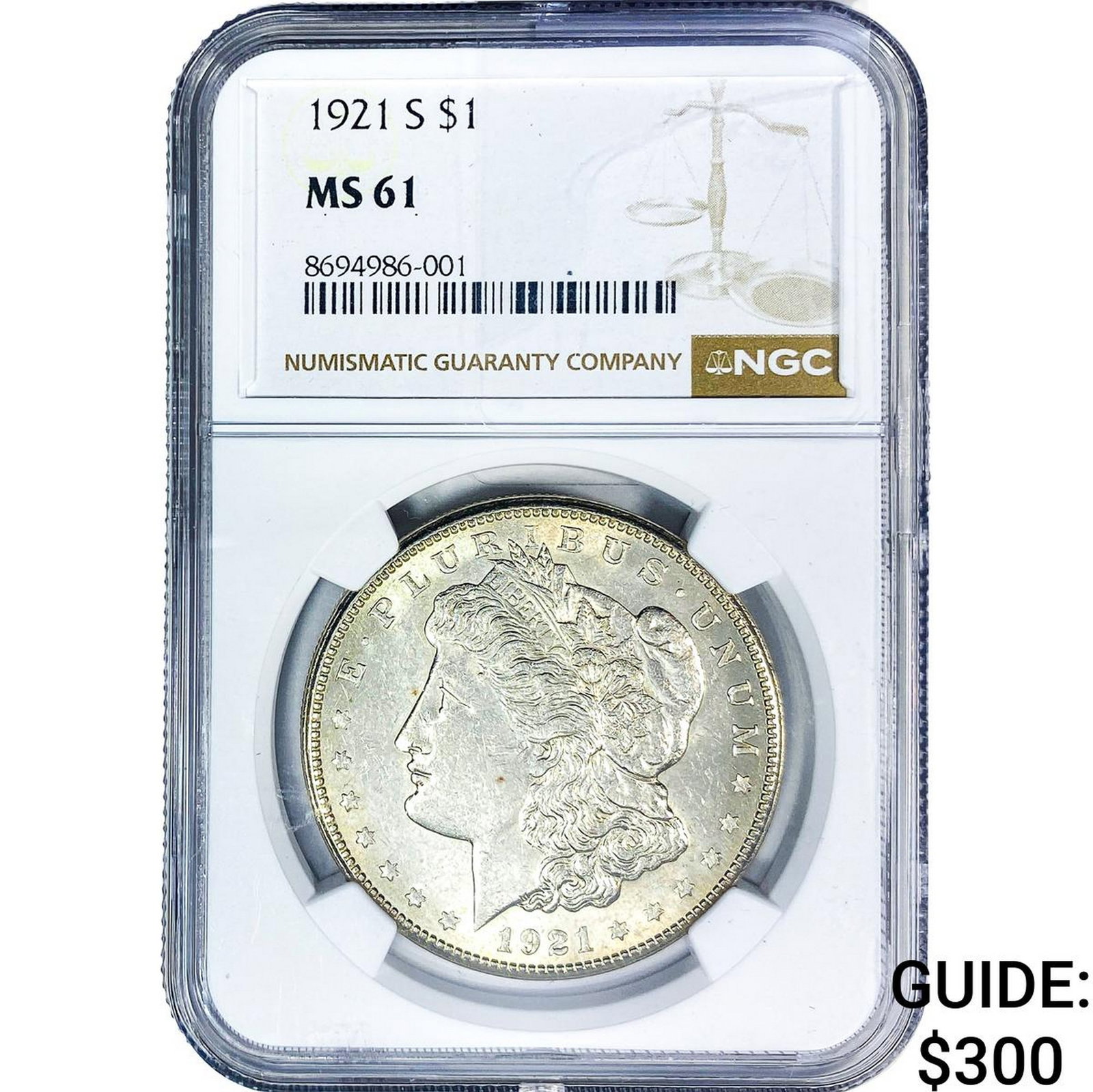 1921-S Morgan Silver Dollar NGC MS61 (1 of 2)