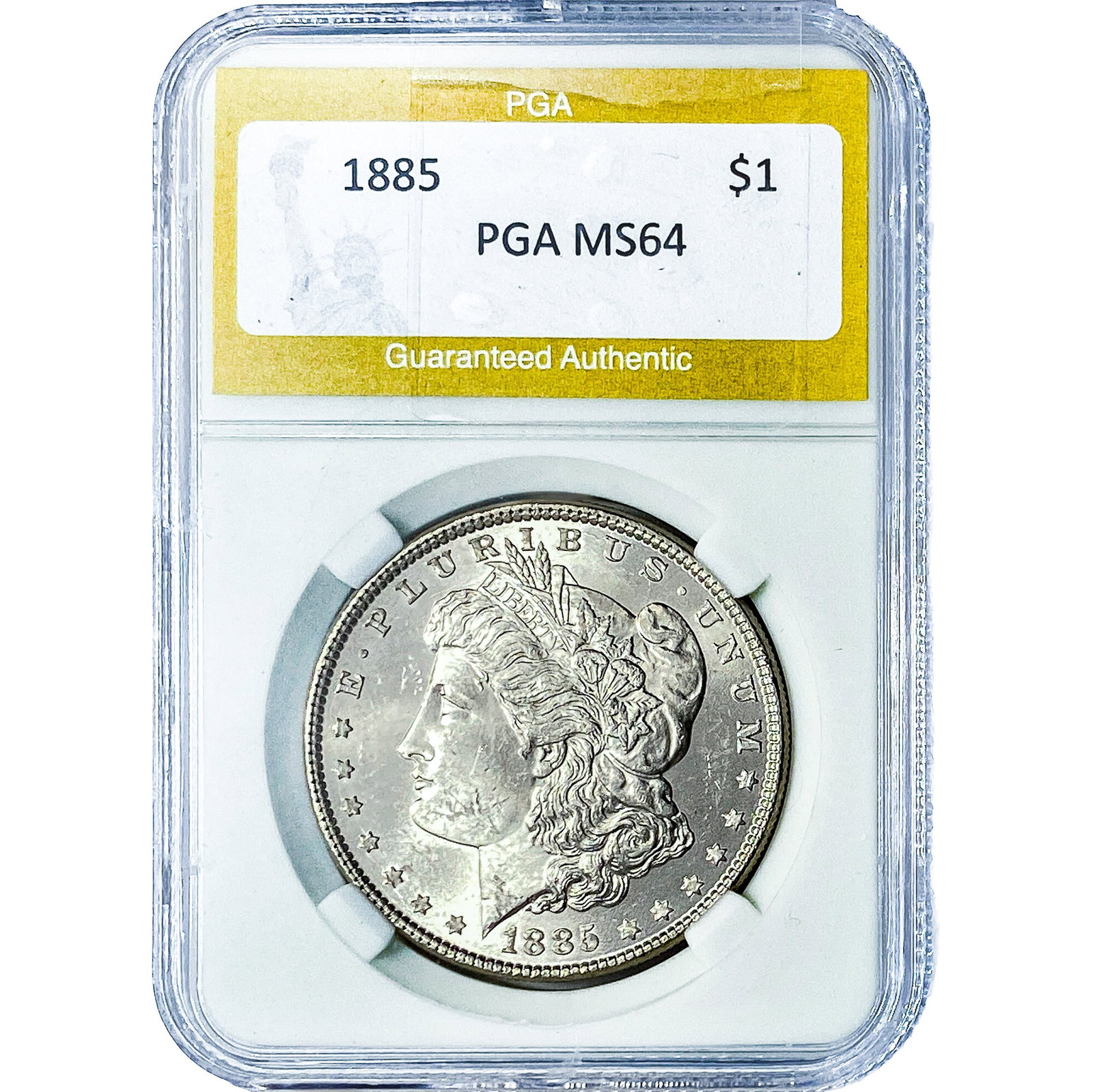 1885 Morgan Silver Dollar PGA MS64: 1885 Morgan Silver Dollar PGA MS64