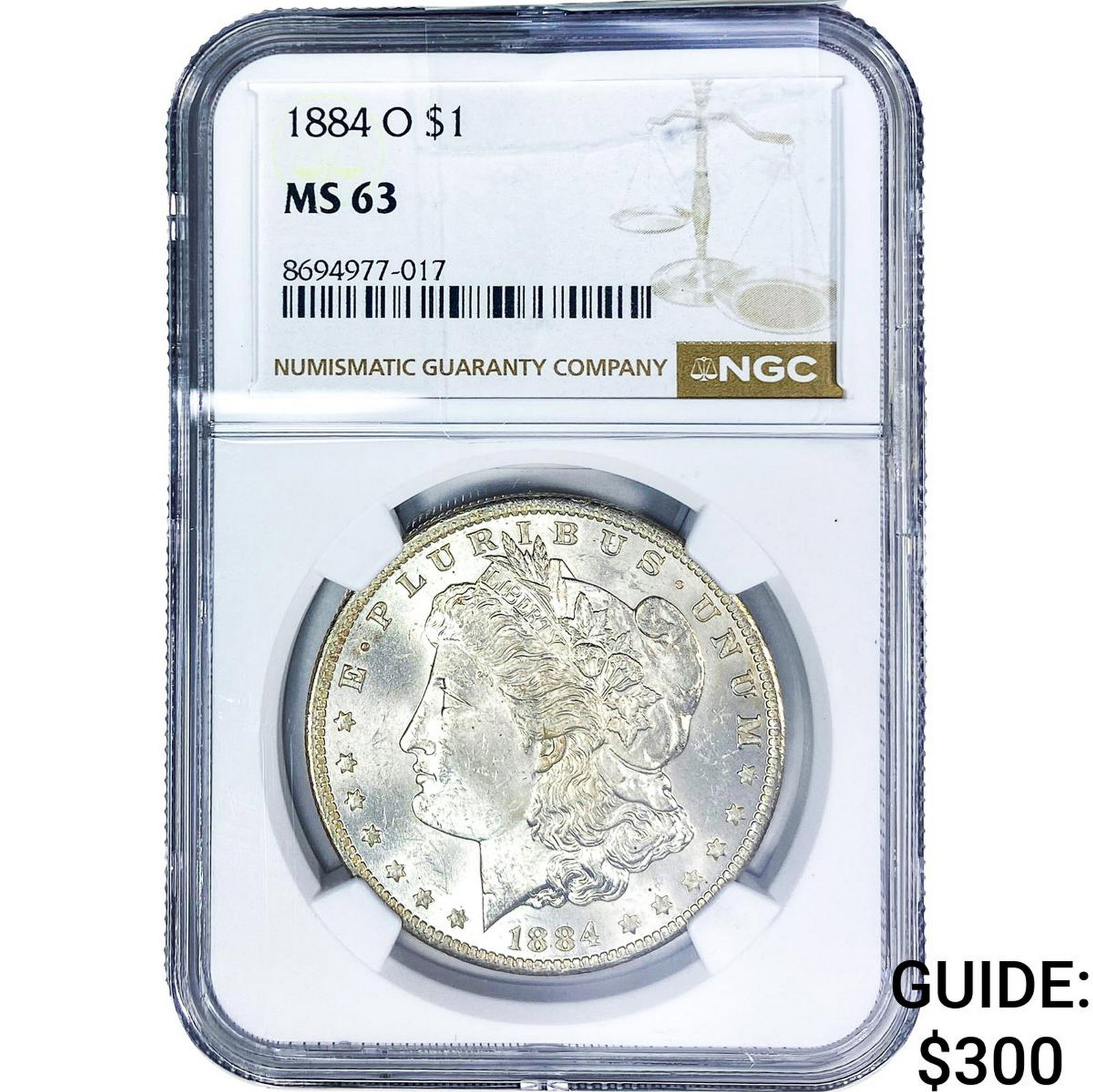 1884-O Morgan Silver Dollar NGC MS63 (1 of 2)