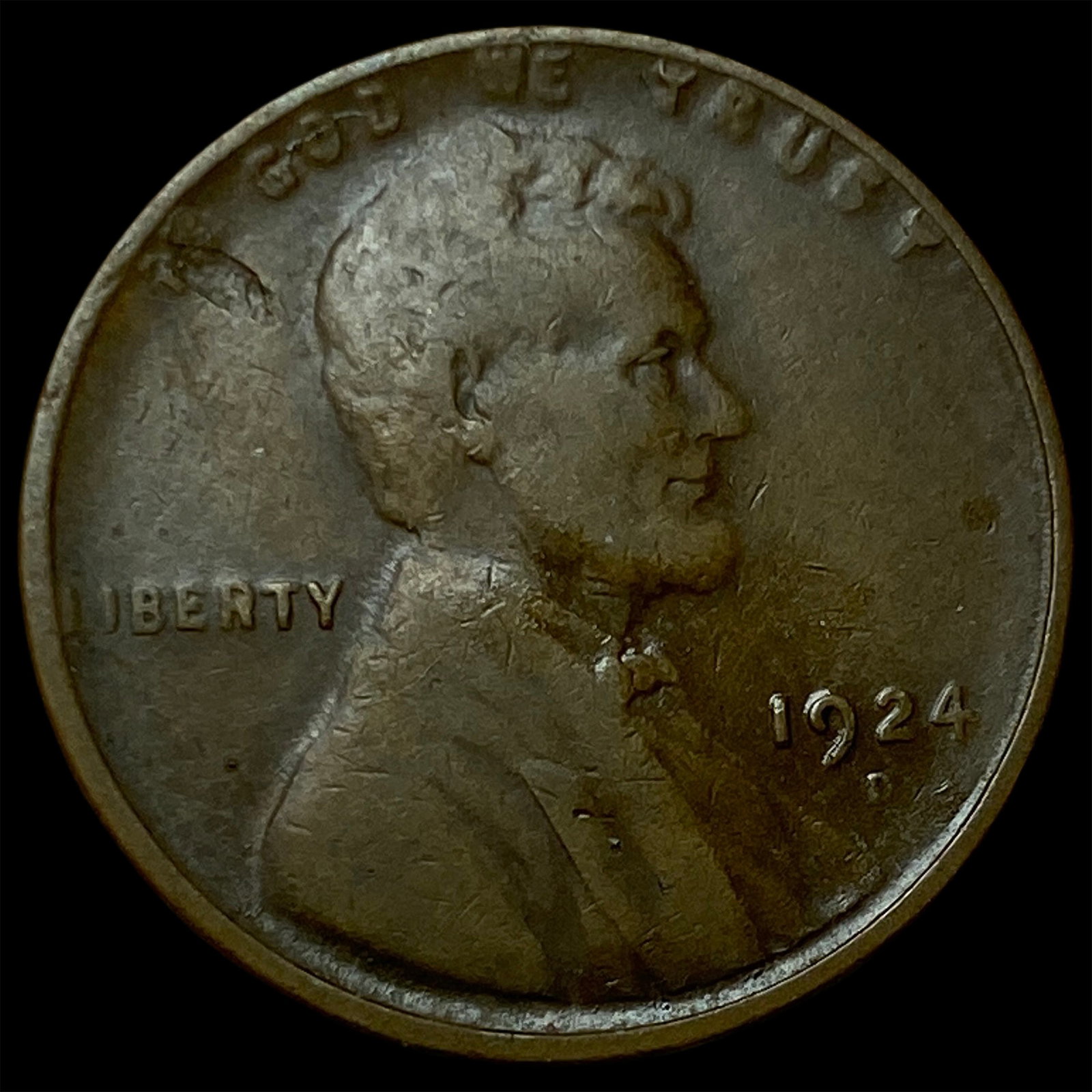 1924-D Lincoln Wheat Cent NICELY CIRCULATED: 1924-D Lincoln Wheat Cent NICELY CIRCULATED