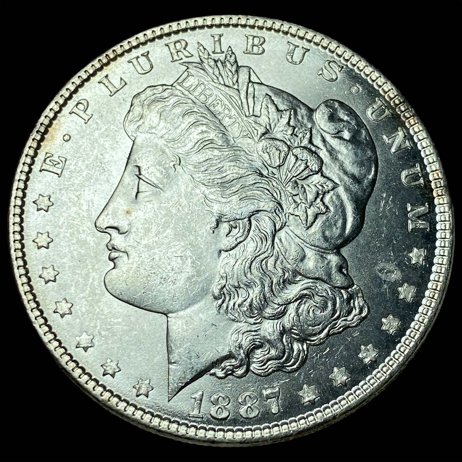 1887 Silver Morgan Dollar CHOICE BU (1 of 2)