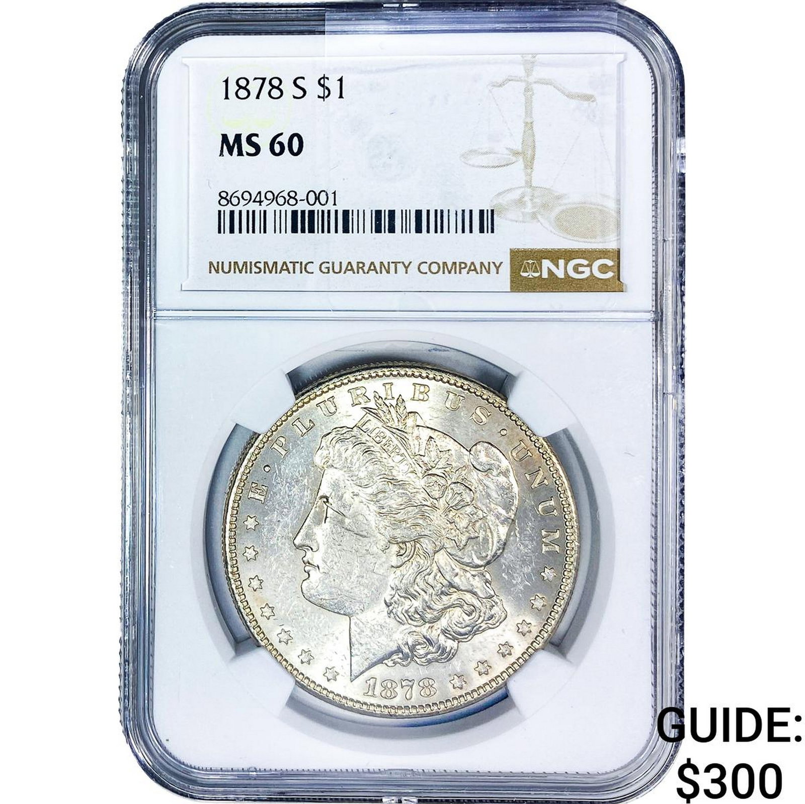 1878-S Morgan Silver Dollar NGC MS60 (1 of 2)