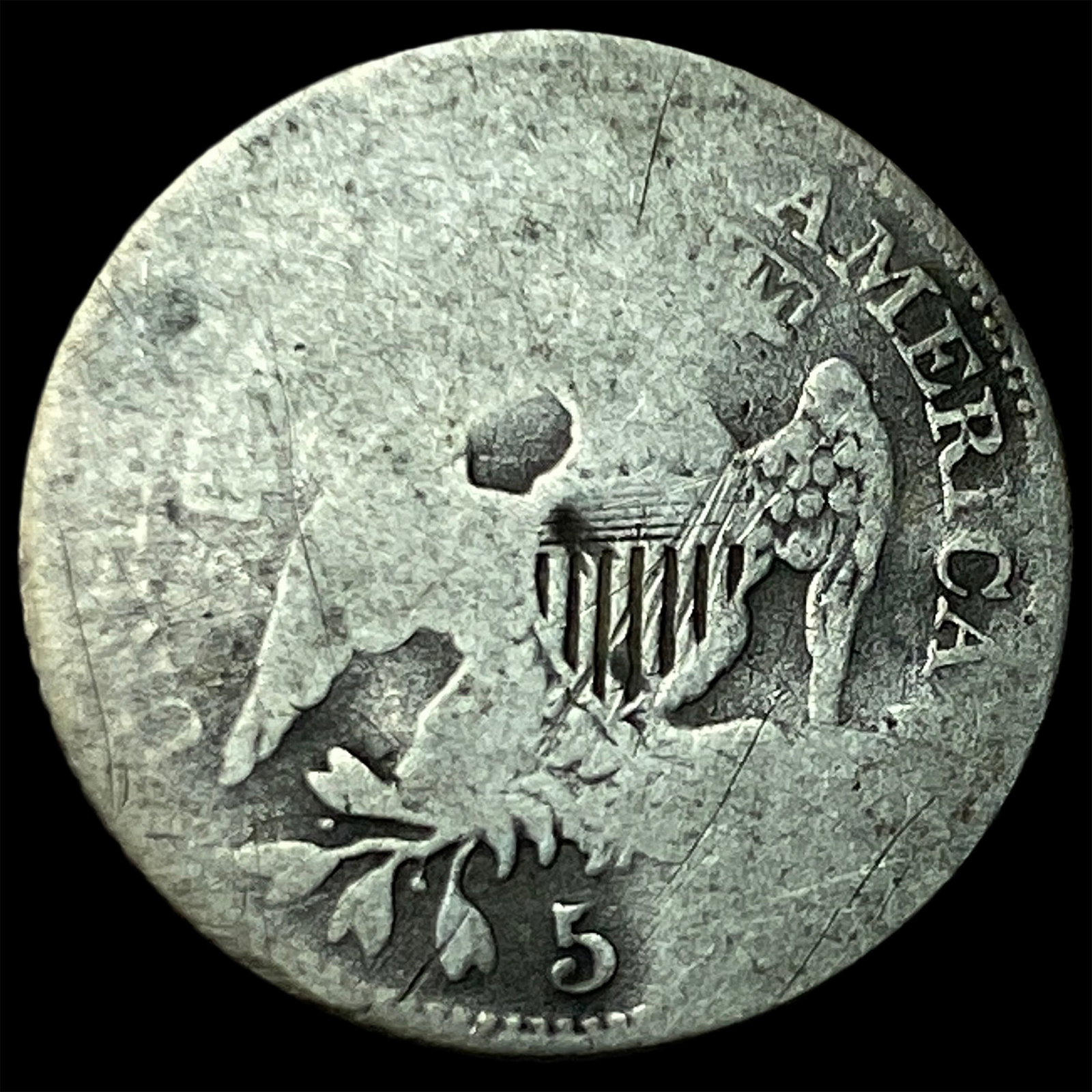 1829 Capped Bust Half Dime NICELY CIRCULATED - 2