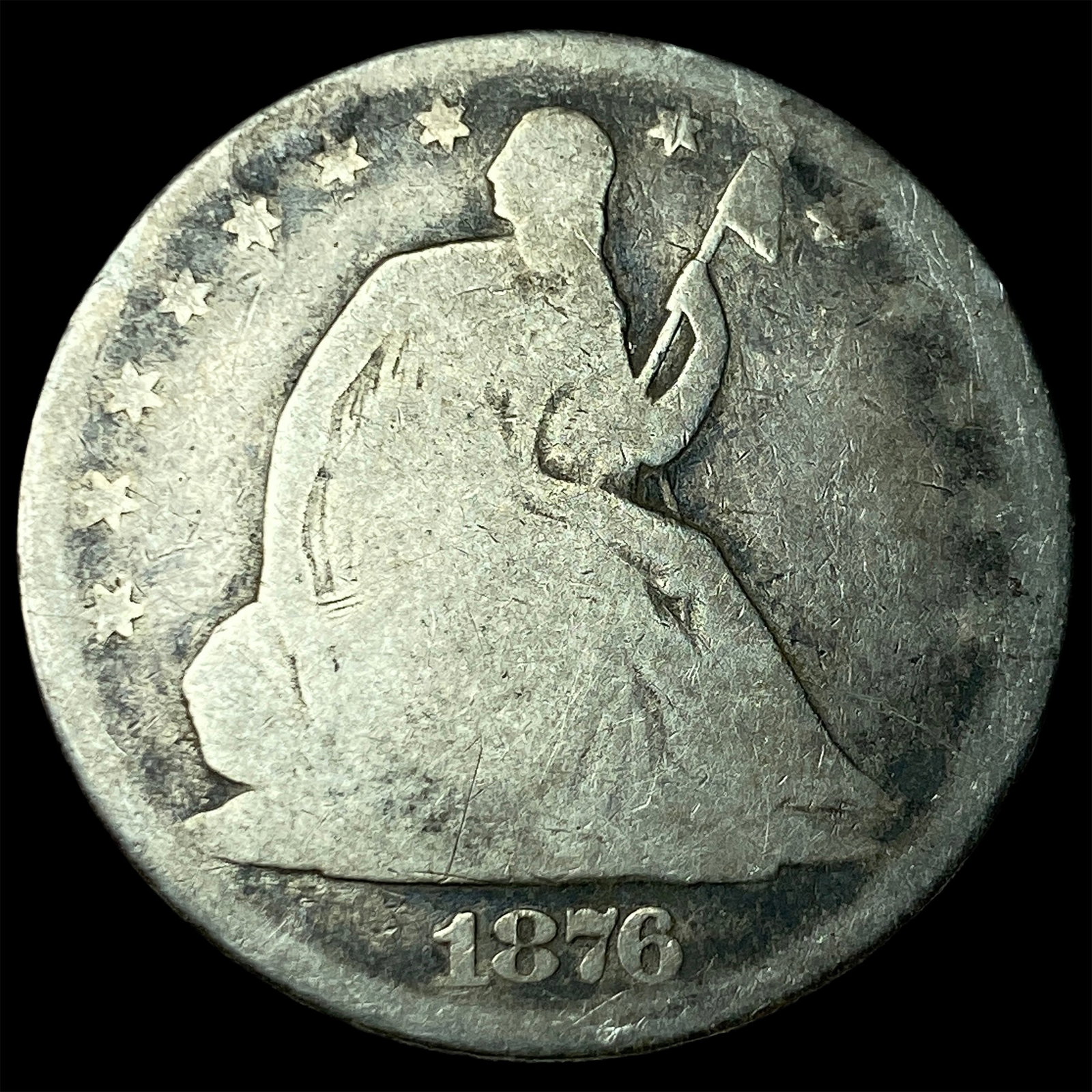 1876 Seated Liberty Half Dollar NICELY CIRCULATED: 1876 Seated Liberty Half Dollar NICELY CIRCULATED