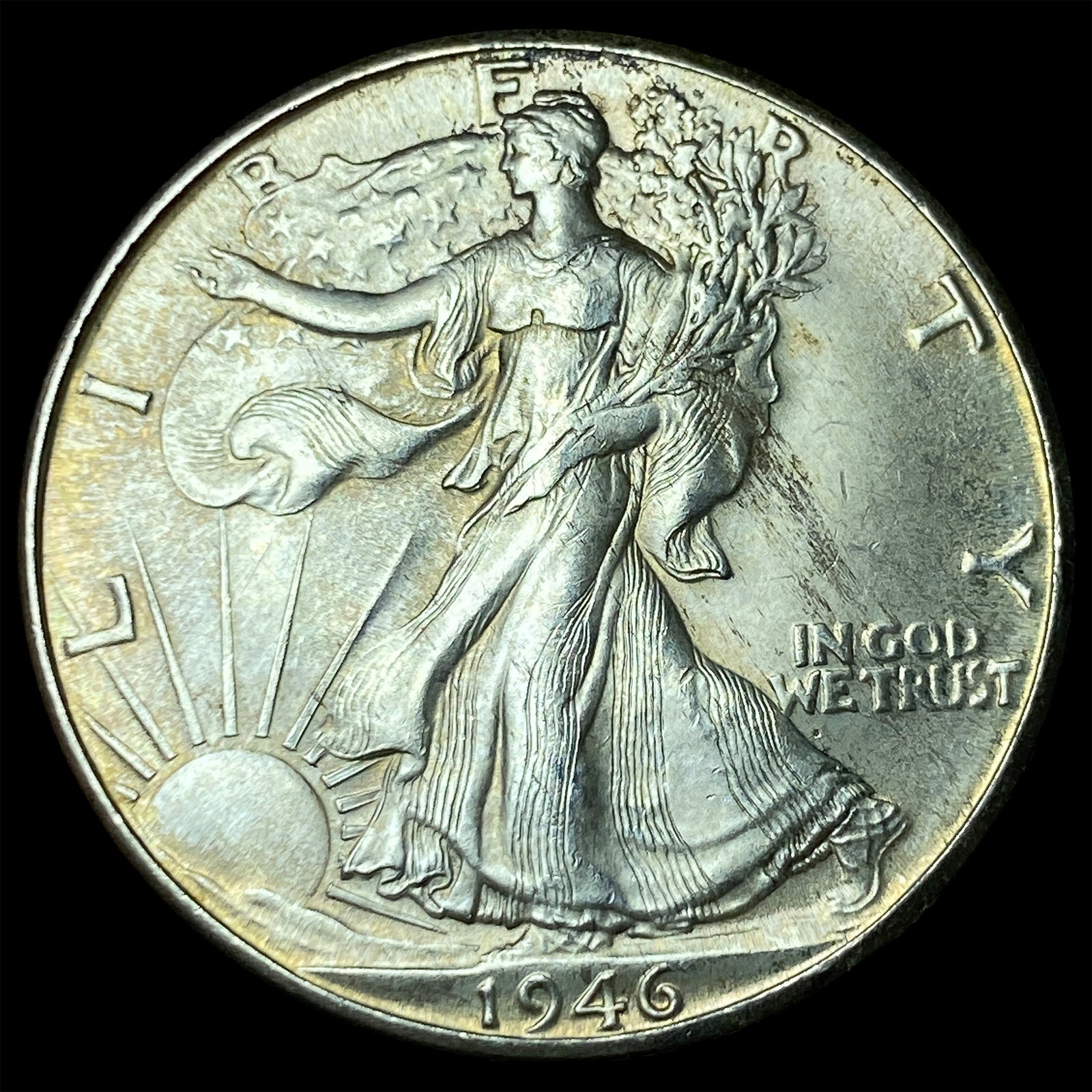 1946-D Silver Half Dollar CHOICE BU: 1946-D Silver Half Dollar CHOICE BU