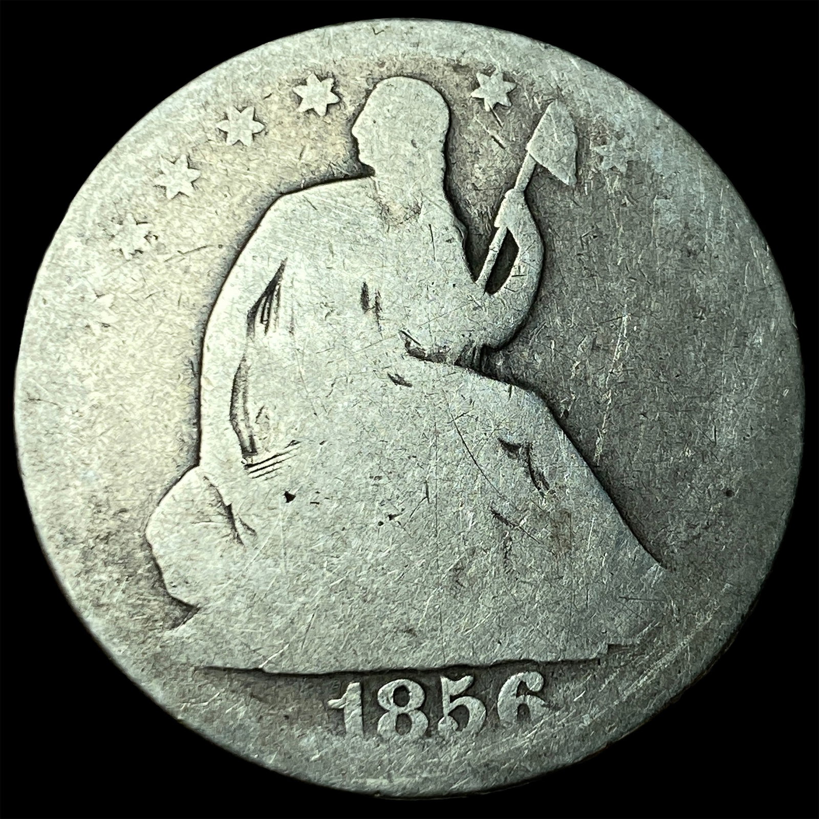 1856-O Silver Half Dollar NICELY CIRCULATED: 1856-O Silver Half Dollar NICELY CIRCULATED