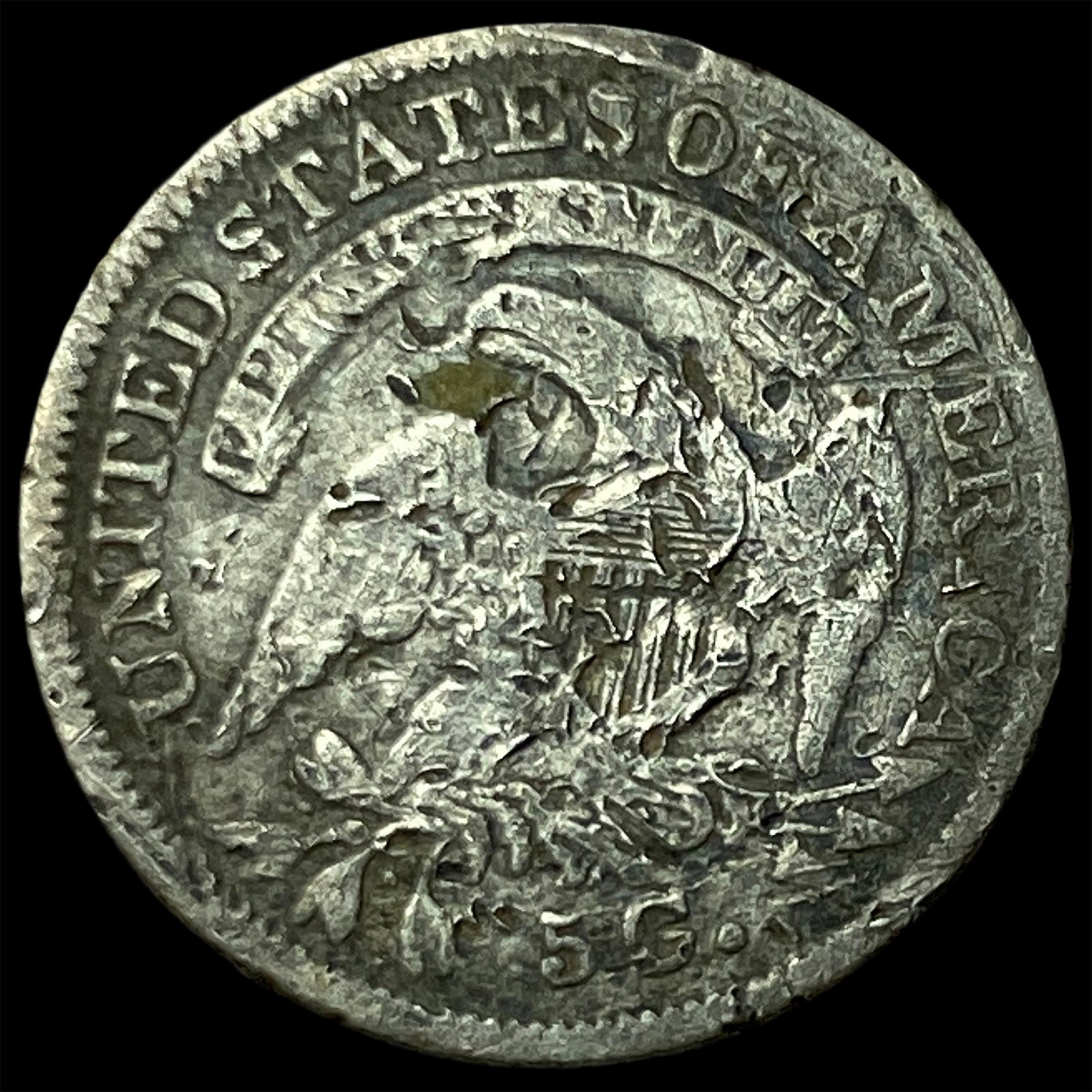 1835 Capped Bust Half Dime NICELY CIRCULATED - 2