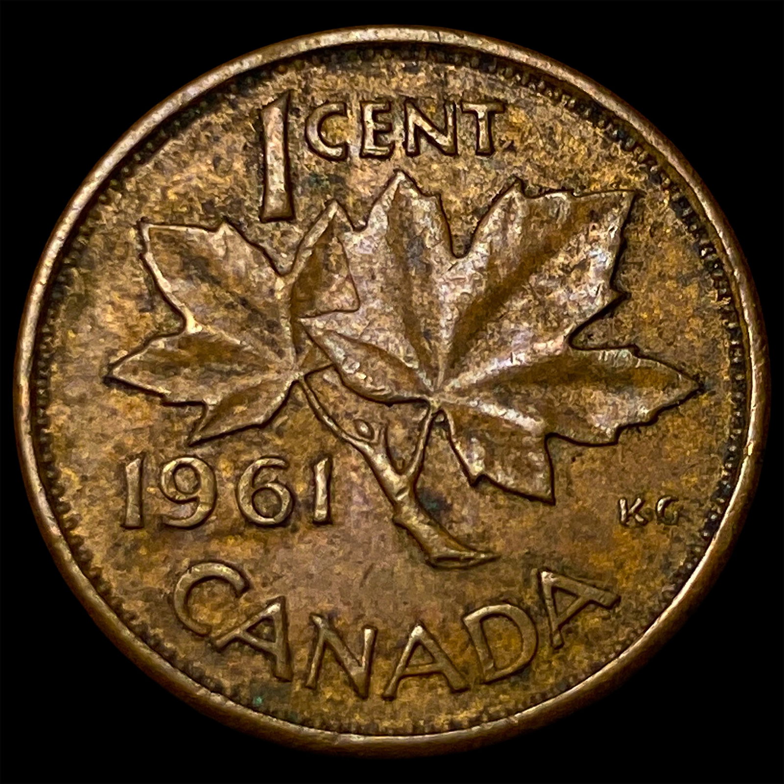 1961 Canada Bronze 1 Cent - 2