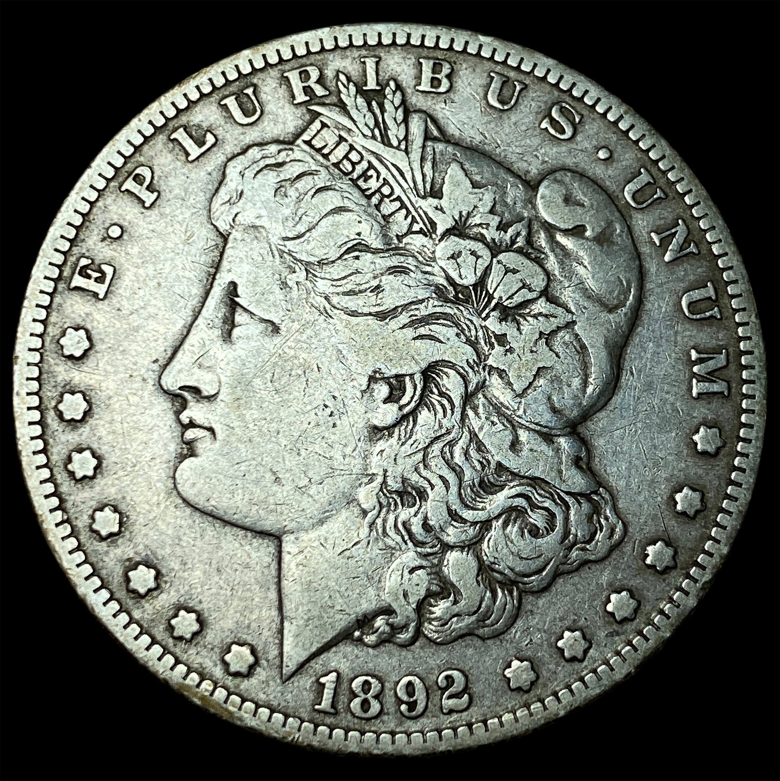 1892-S Silver Morgan Dollar LIGHTLY CIRCULATED: 1892-S Silver Morgan Dollar LIGHTLY CIRCULATED