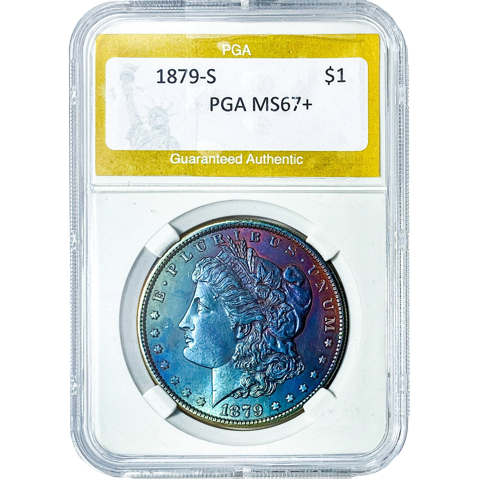 1879-S Morgan Silver Dollar PGA MS67+: 1879-S Morgan Silver Dollar PGA MS67+