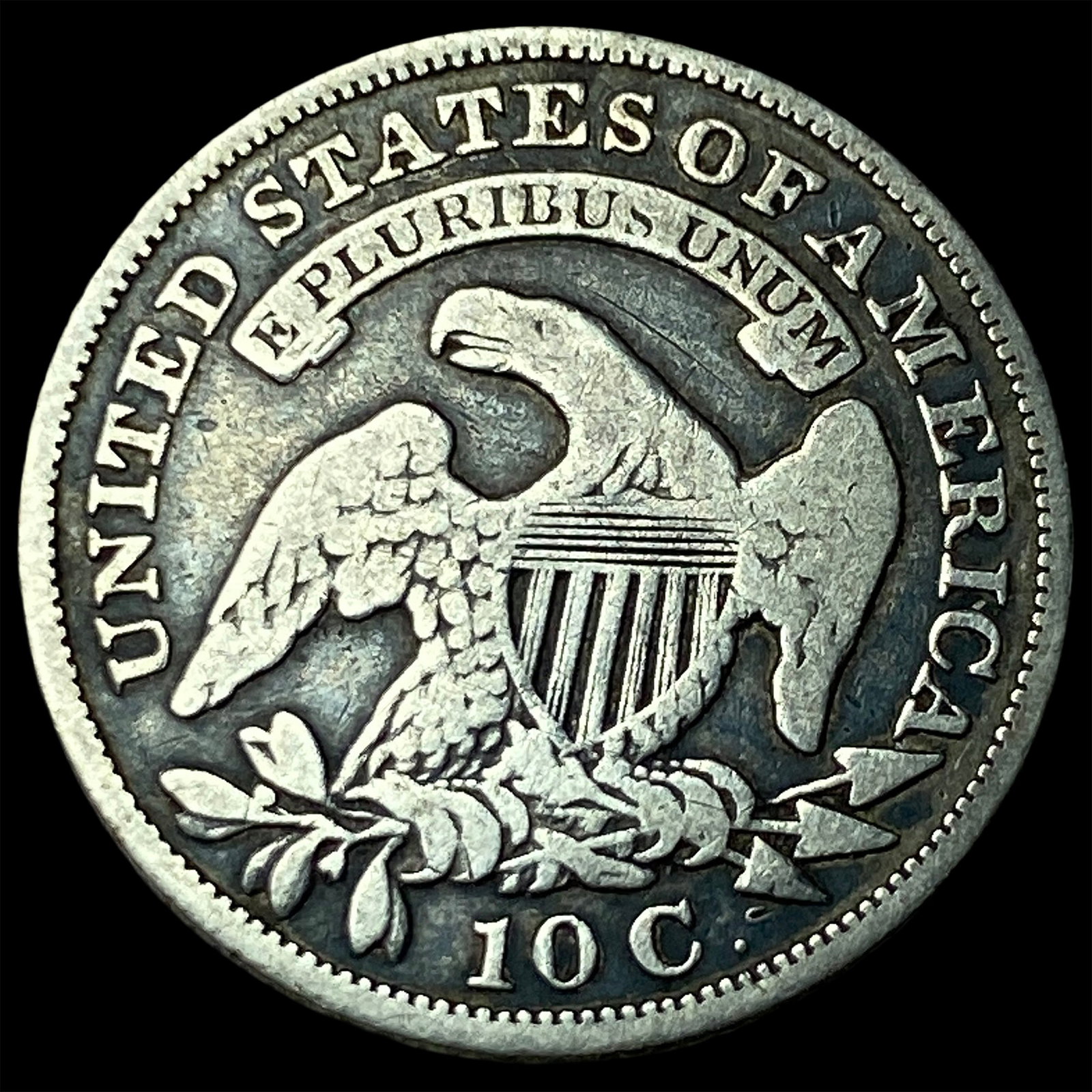 1830 Capped Bust Dime NICELY CIRCULATED - 2