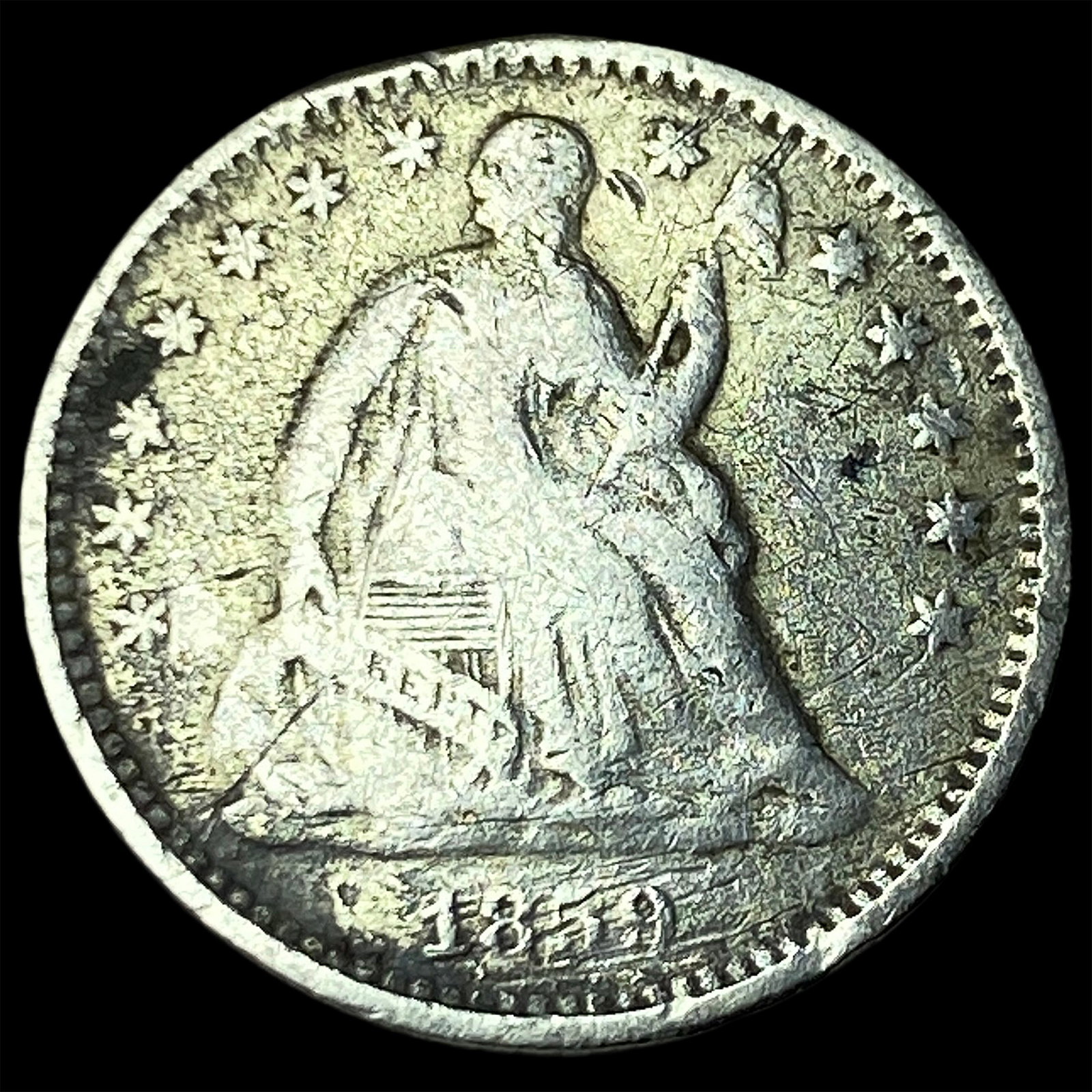 1851-O Silver Half Dime LIGHTLY CIRCULATED: 1851-O Silver Half Dime LIGHTLY CIRCULATED