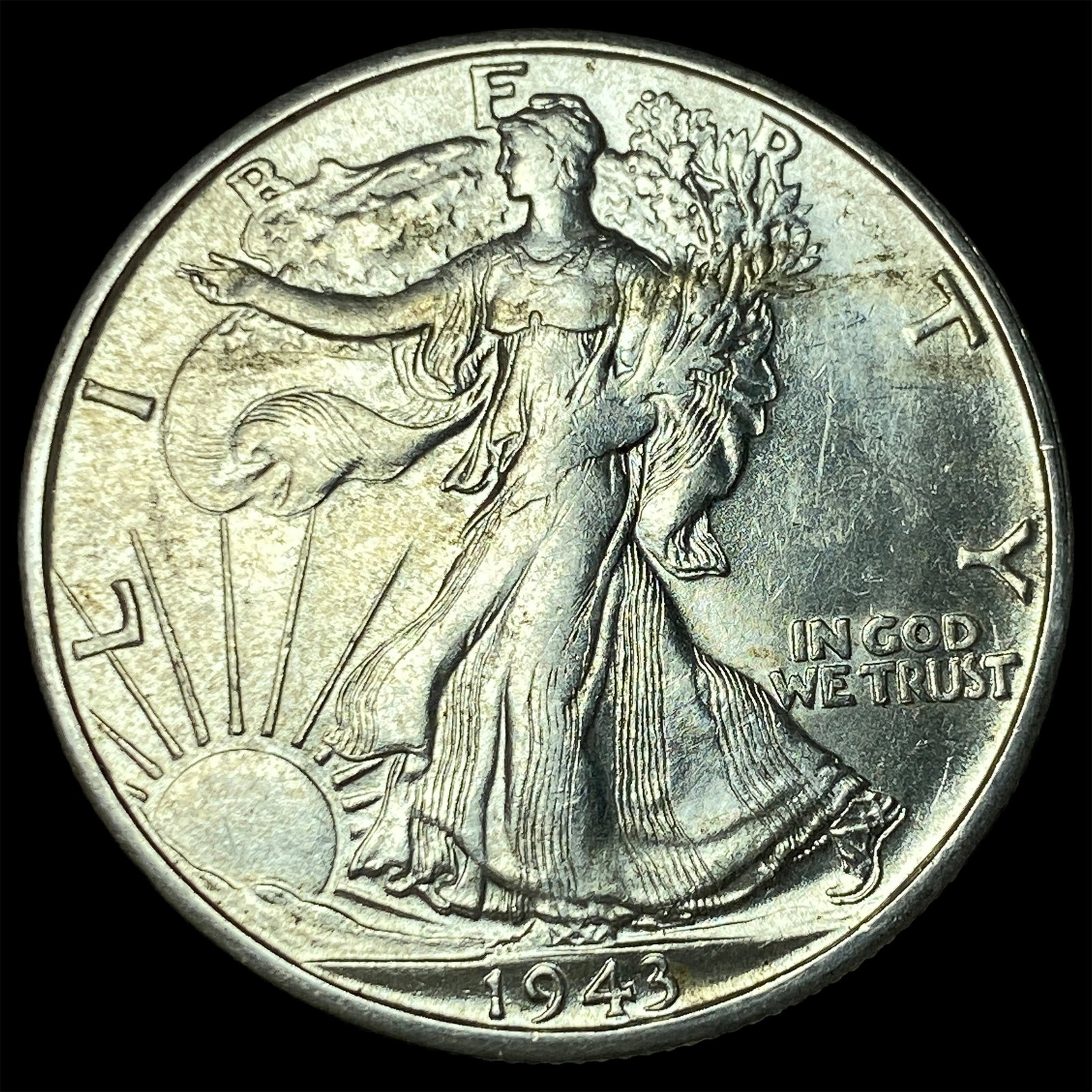1943-S Silver Half Dollar CHOICE BU: 1943-S Silver Half Dollar CHOICE BU