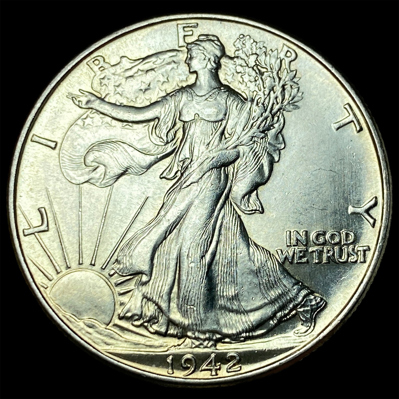 1942-S Silver Walking Liberty Half Dollar CHOICE BU: 1942-S Silver Walking Liberty Half Dollar CHOICE BU