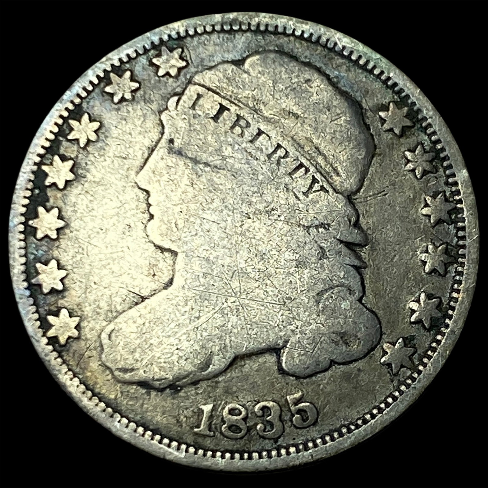 1835 Capped Bust Dime LIGHTLY CIRCULATED (1 of 2)