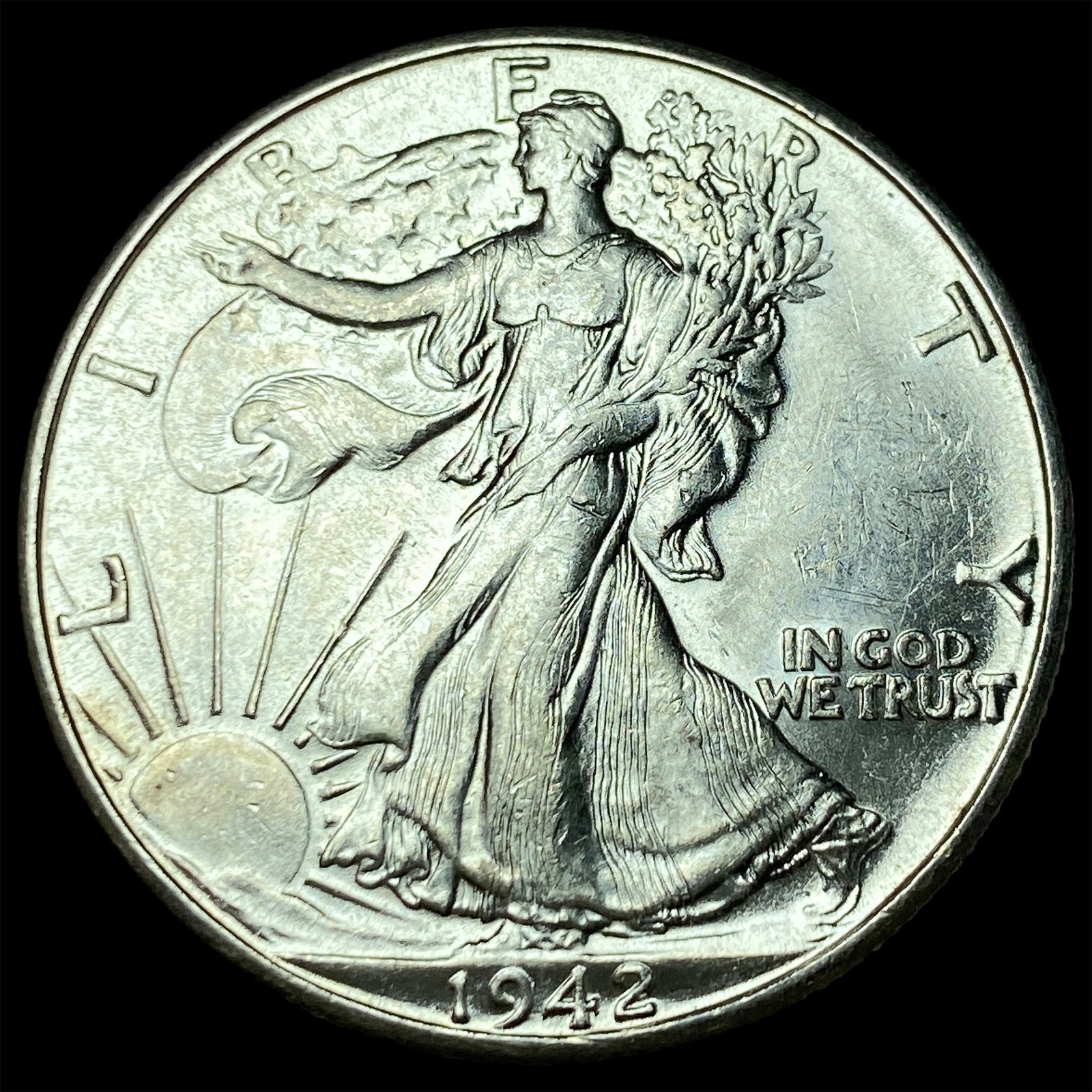 1942-D Silver Half Dollar UNCIRCULATED: 1942-D Silver Half Dollar UNCIRCULATED