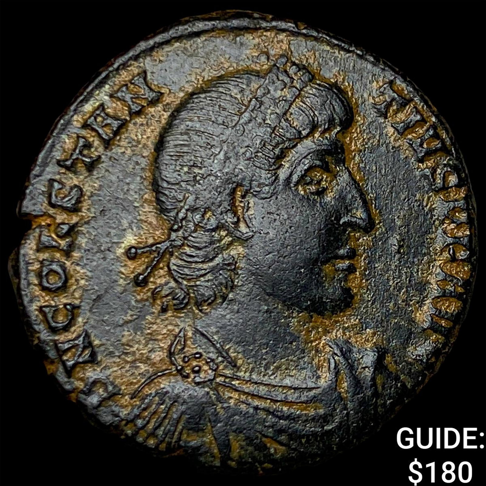 Roman Constantius II 337-361 AD Bronze AE 22: Roman Constantius II 337-361 AD Bronze AE 22