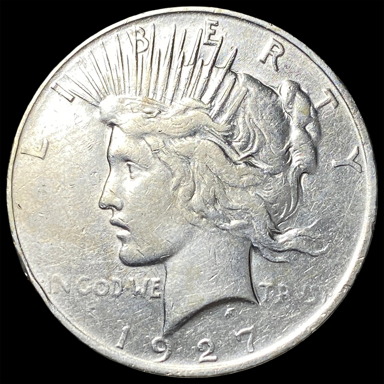 1927 Peace Silver Dollar CHOICE AU: 1927 Peace Silver Dollar CHOICE AU