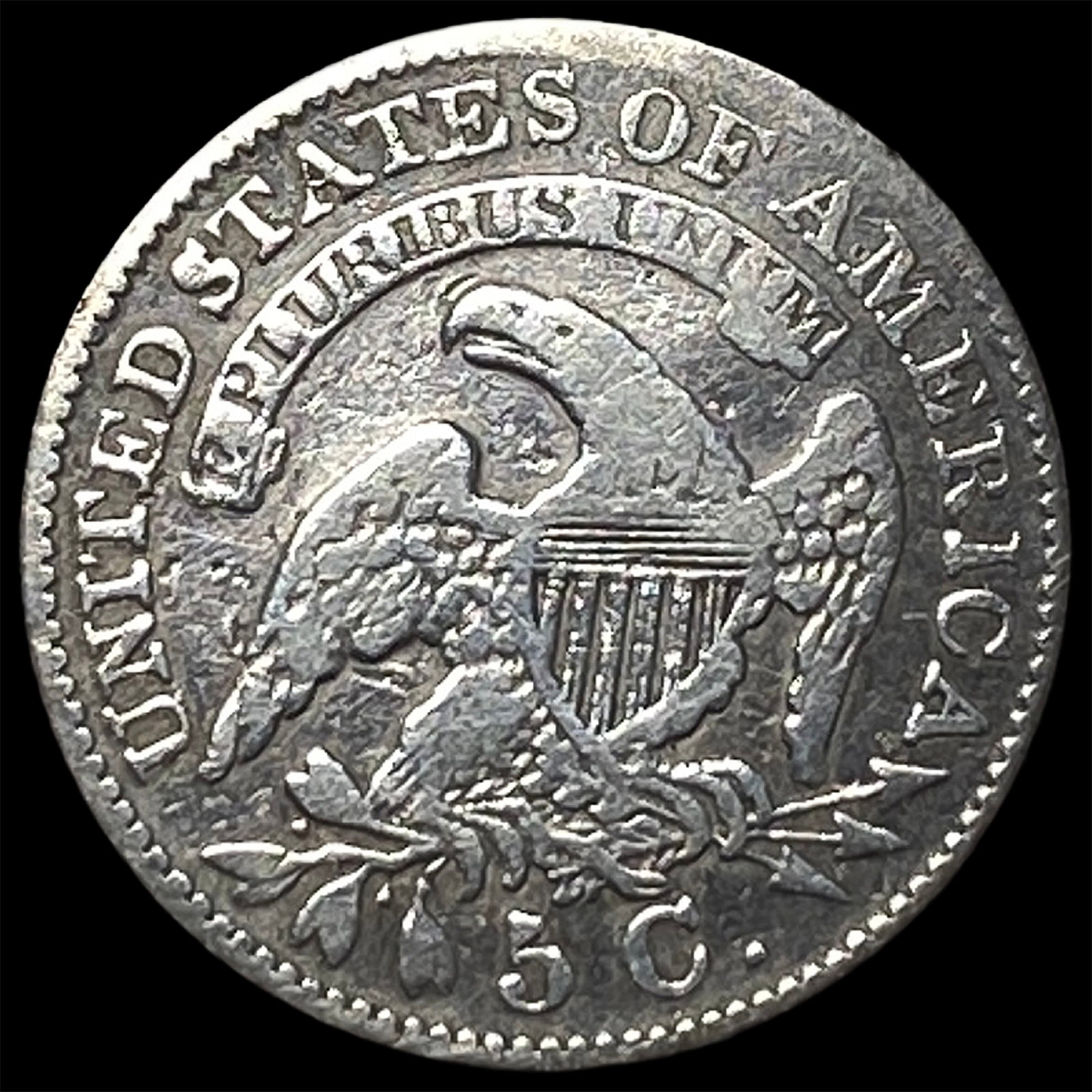 1833 Capped Bust Half Dime LIGHTLY CIRCULATED - 2