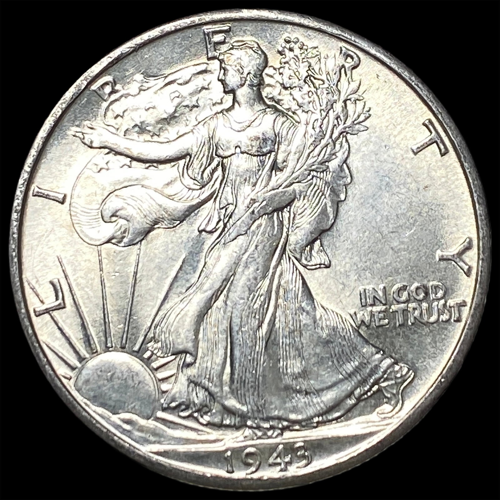 1943-S Silver Walking Liberty Half Dollar GEM BU (1 of 2)