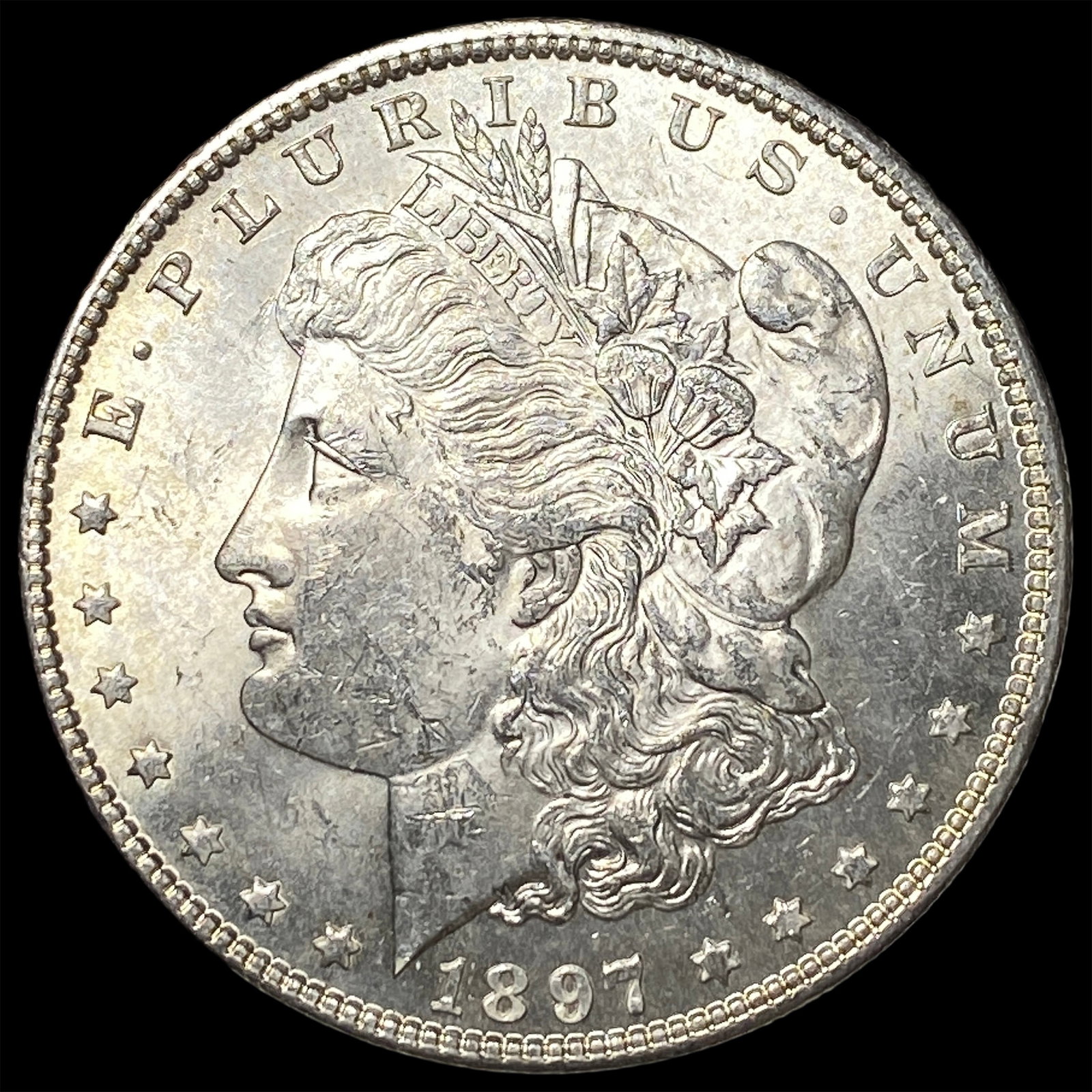 1897-S Silver Morgan Dollar CHOICE BU (1 of 2)