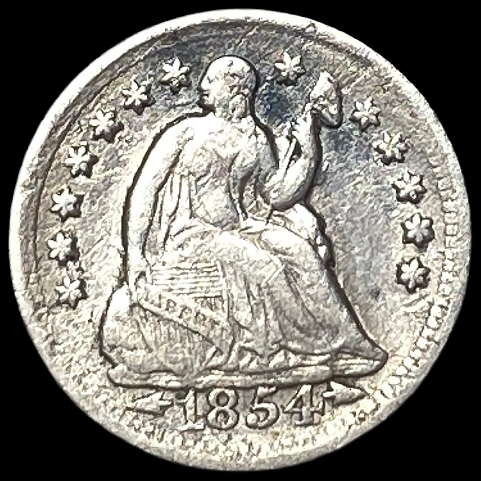 1854-O Silver Half Dime HIGH GRADE: 1854-O Silver Half Dime HIGH GRADE