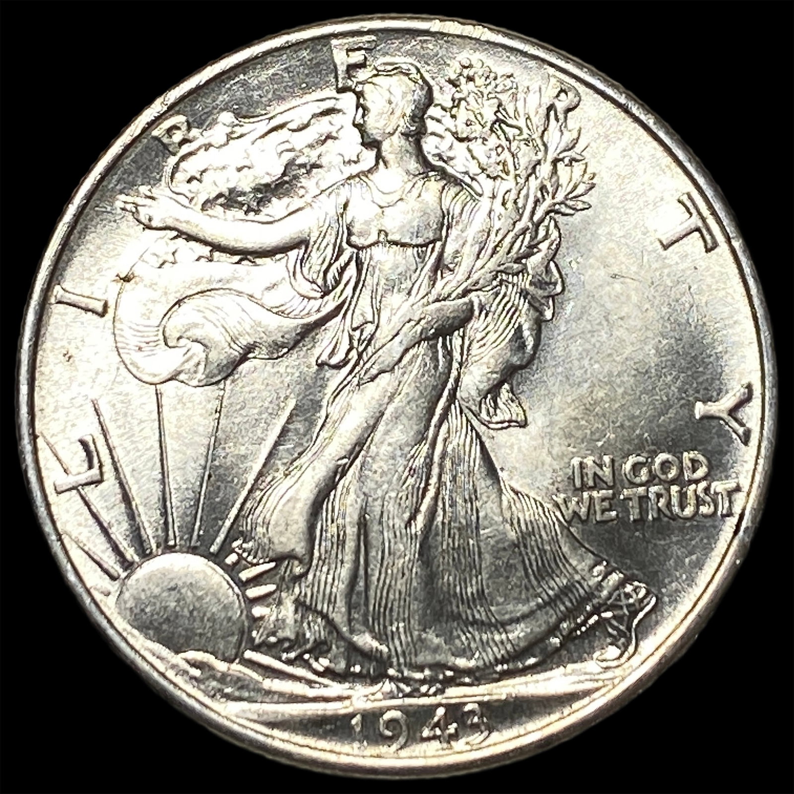 1943 Walking Liberty Half Dollar GEM BU (1 of 2)