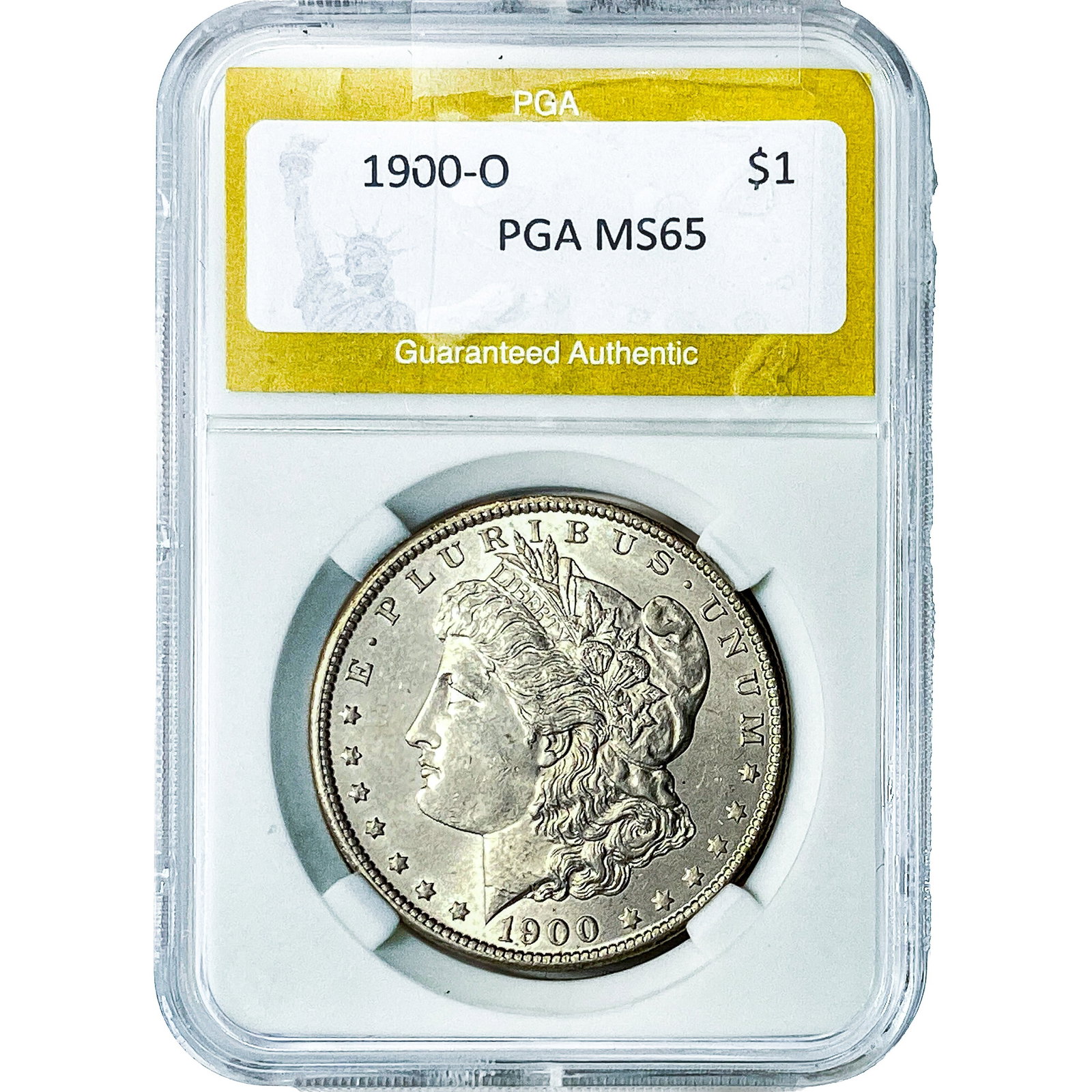 1900-O Morgan Silver Dollar PGA MS65: 1900-O Morgan Silver Dollar PGA MS65