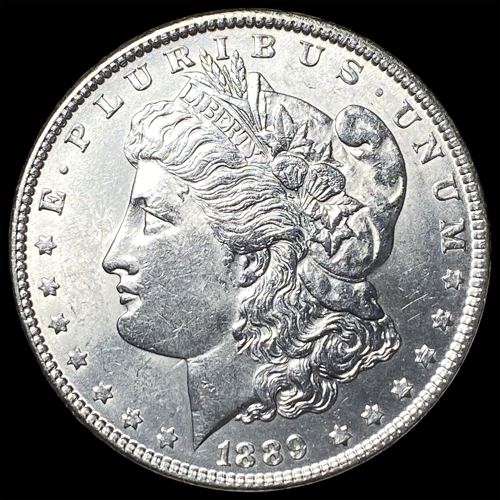 1889-CC Silver Morgan Dollar CHOICE BU: 1889-CC Silver Morgan Dollar CHOICE BU