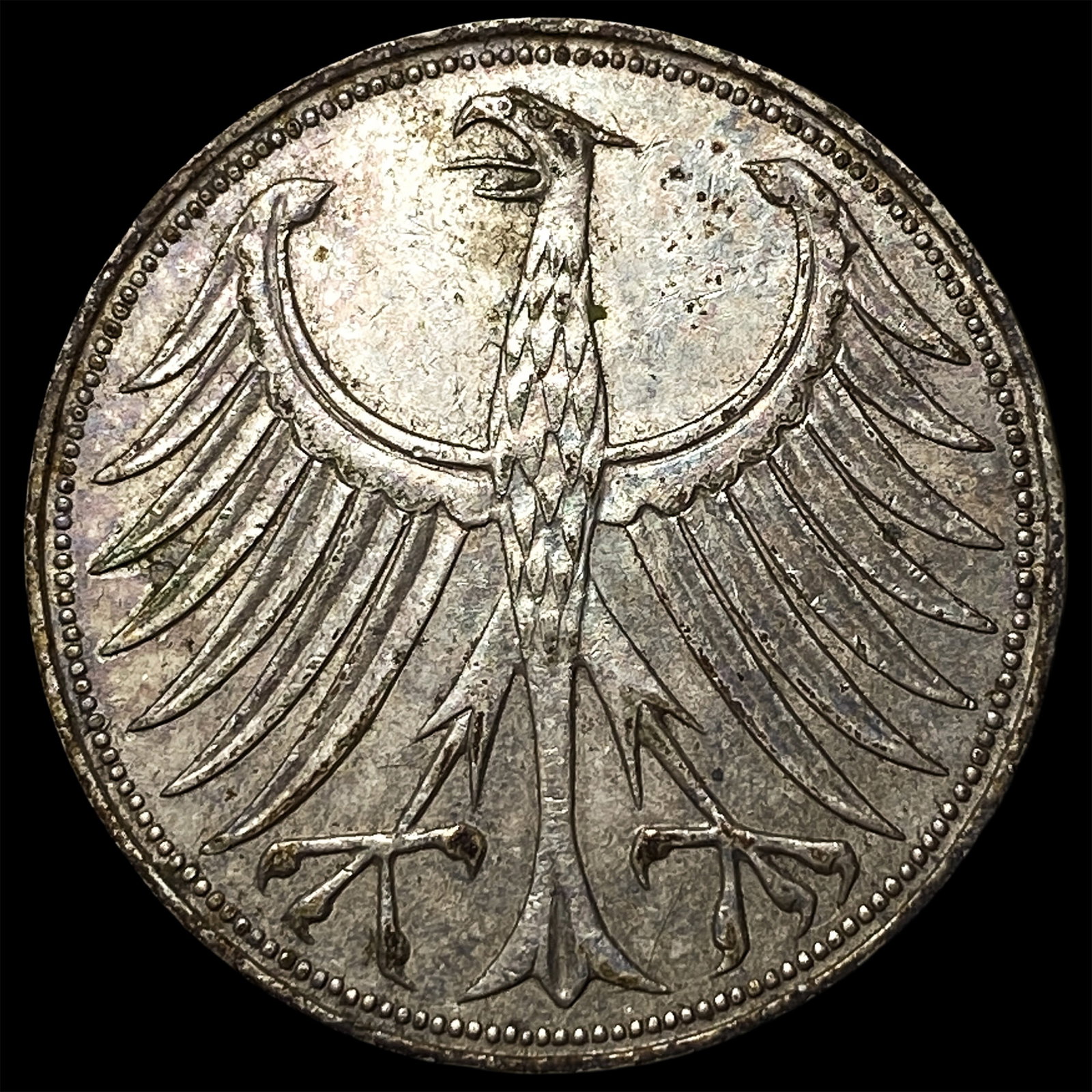 1965 Germany Silver 5 Mark: 1965 Germany Silver 5 Mark