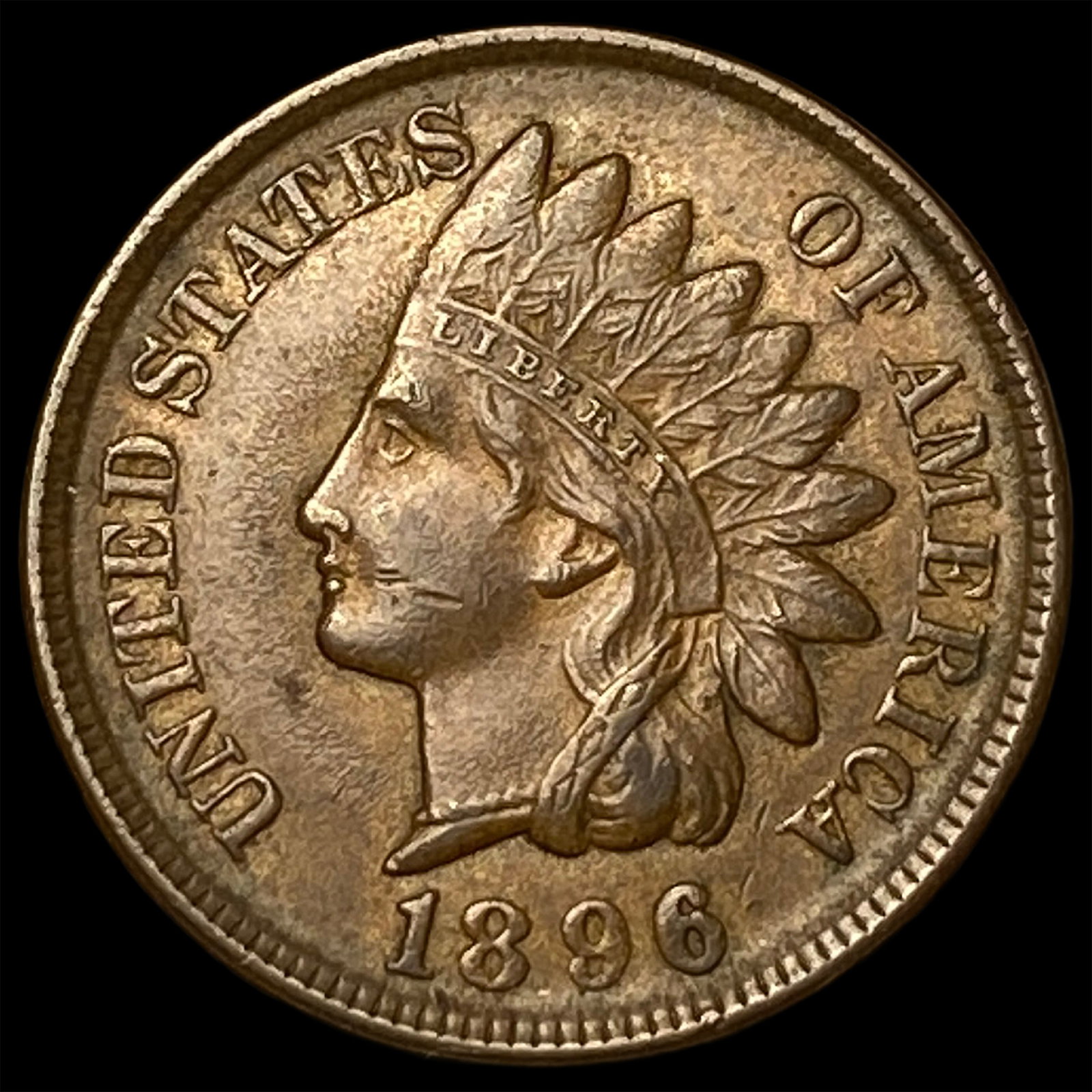 1896 Indian Head Cent CHOICE AU: 1896 Indian Head Cent CHOICE AU