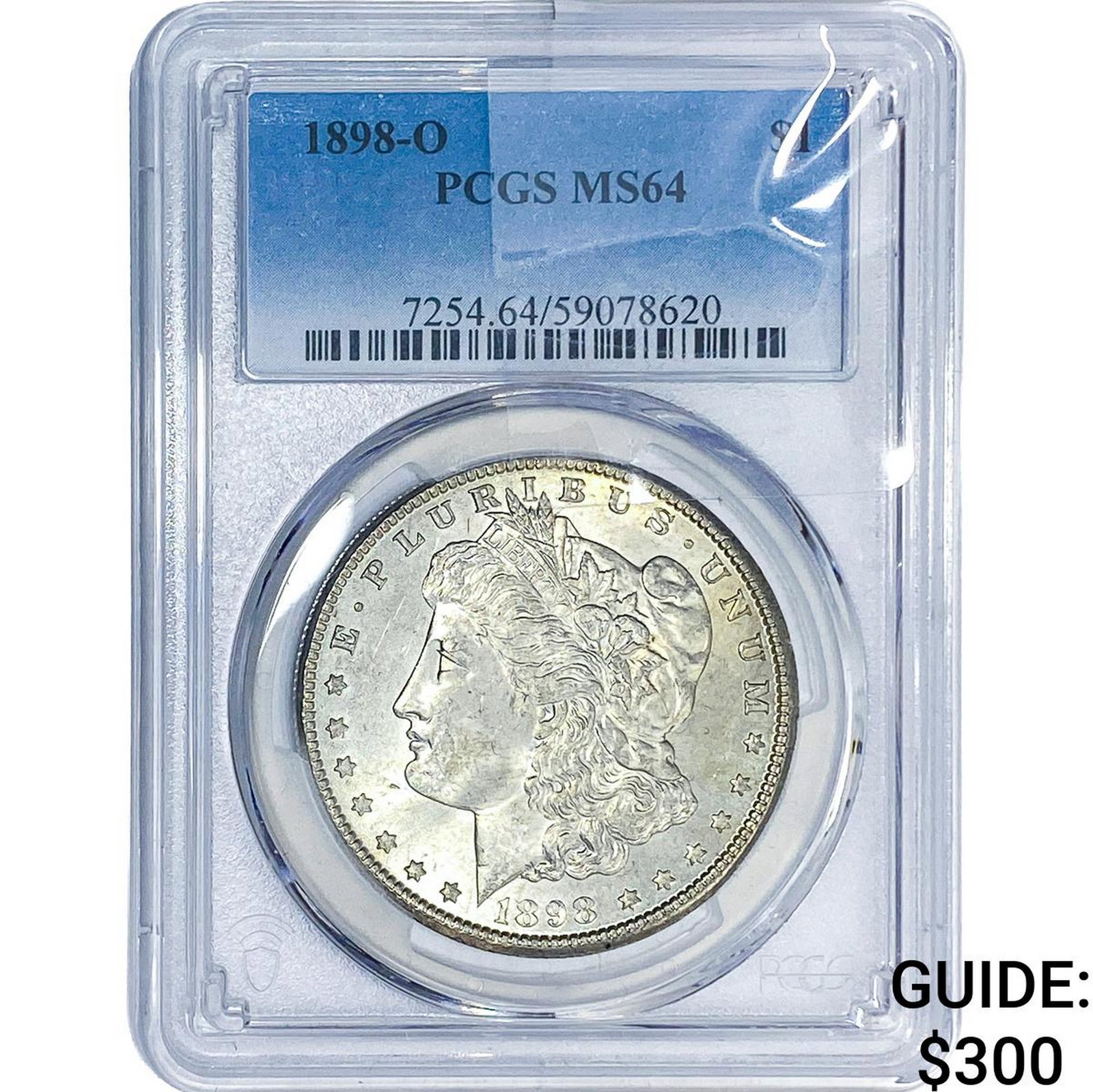1898-O Morgan Silver Dollar PCGS MS64: 1898-O Morgan Silver Dollar PCGS MS64