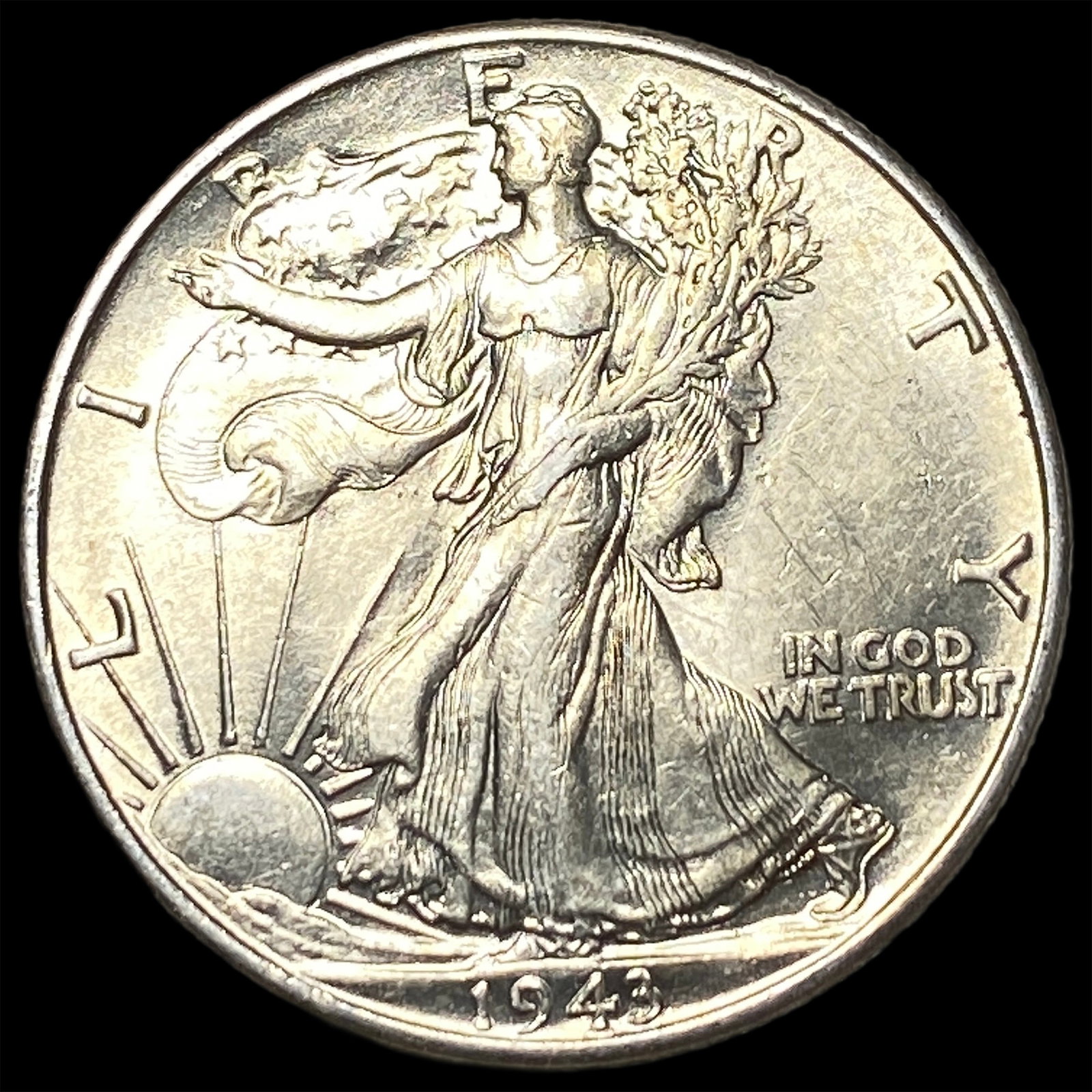 1943-S Silver Walking Liberty Half Dollar CHOICE BU: 1943-S Silver Walking Liberty Half Dollar CHOICE BU