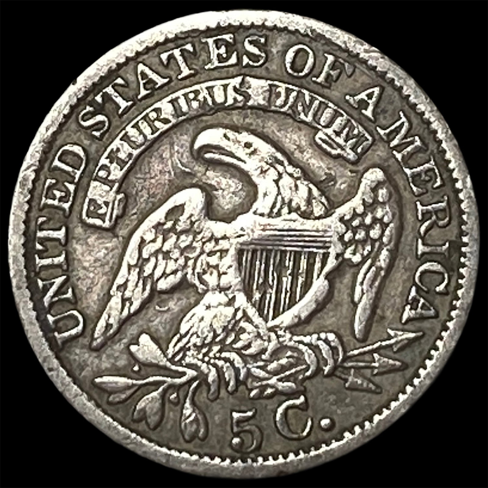 1835 Capped Bust Half Dime LIGHTLY CIRCULATED - 2