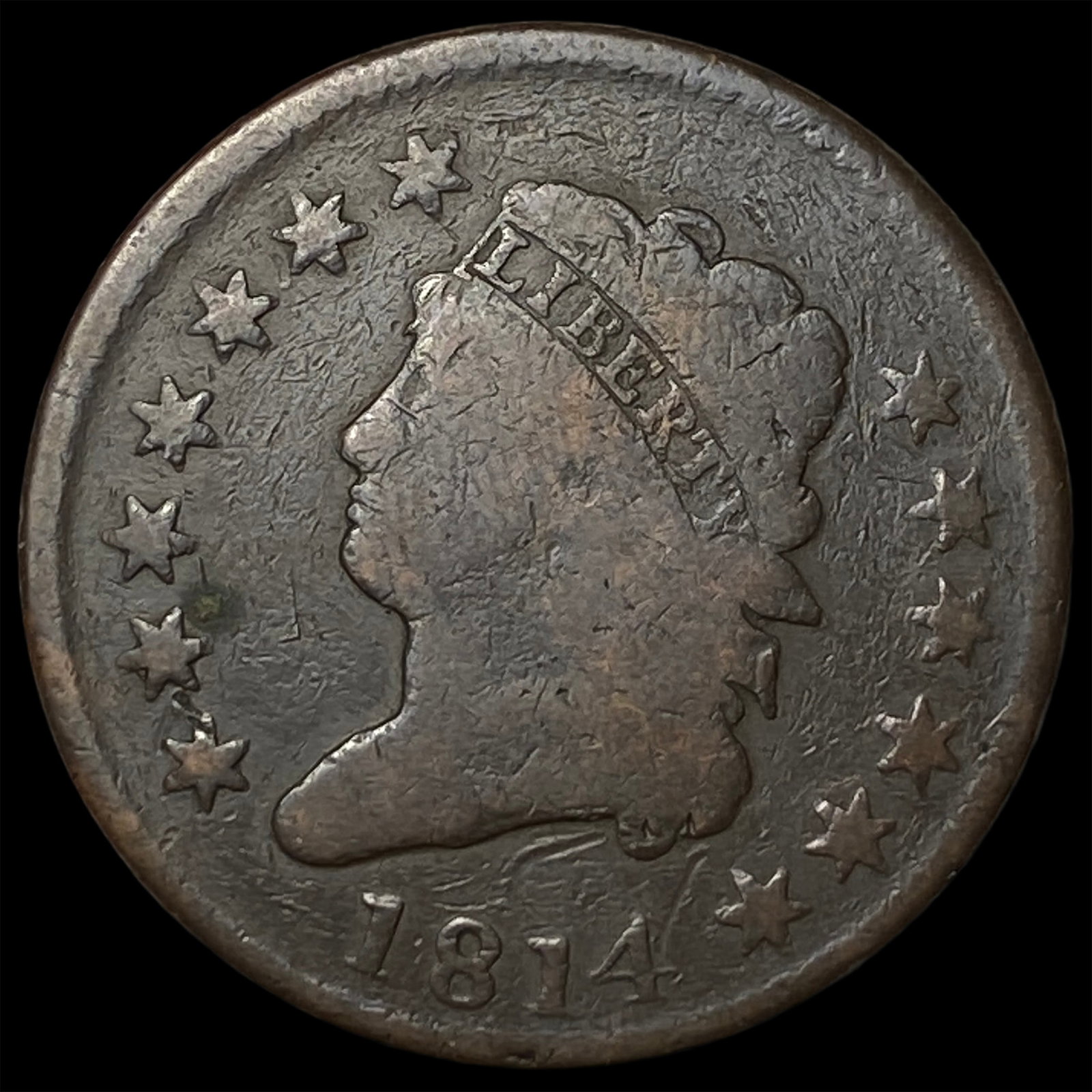 1814 Classic Head Large Cent NICELY CIRCULATED (1 of 2)
