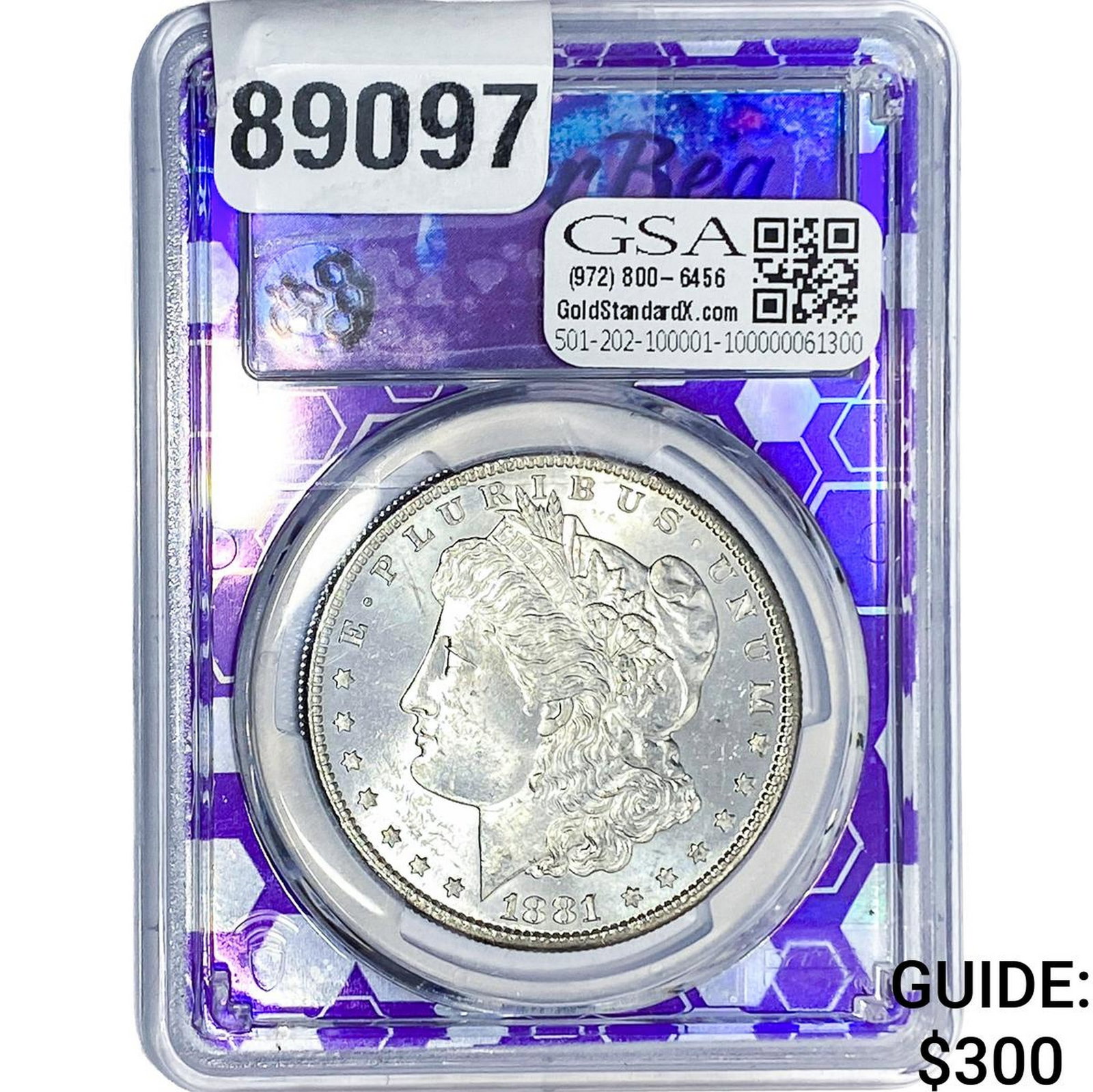 1881-S Morgan Silver Dollar PCGS MS64: 1881-S Morgan Silver Dollar PCGS MS64