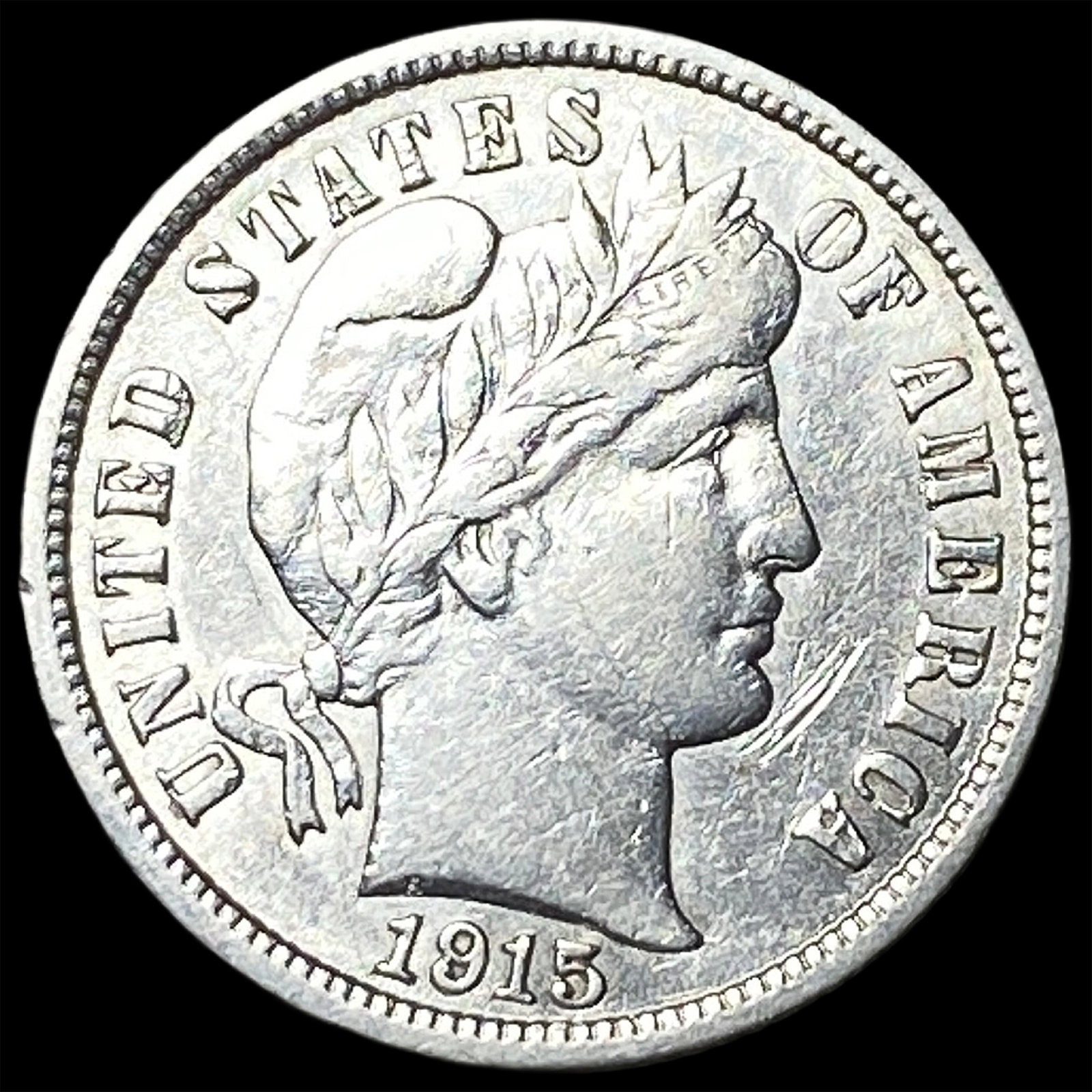 1915 Barber Dime CLOSELY UNCIRCULATED: 1915 Barber Dime CLOSELY UNCIRCULATED