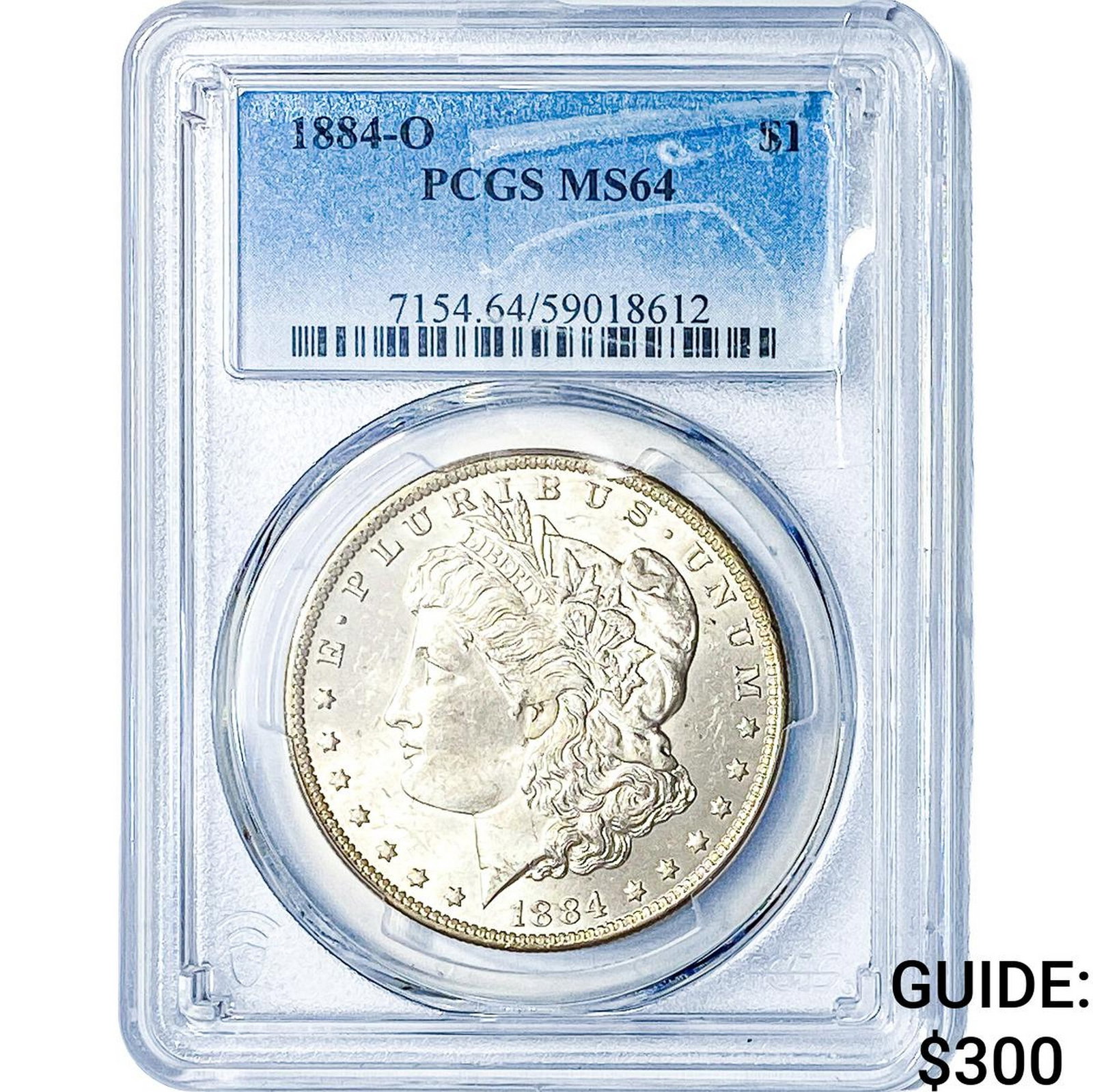 1884-O Morgan Silver Dollar PCGS MS64: 1884-O Morgan Silver Dollar PCGS MS64