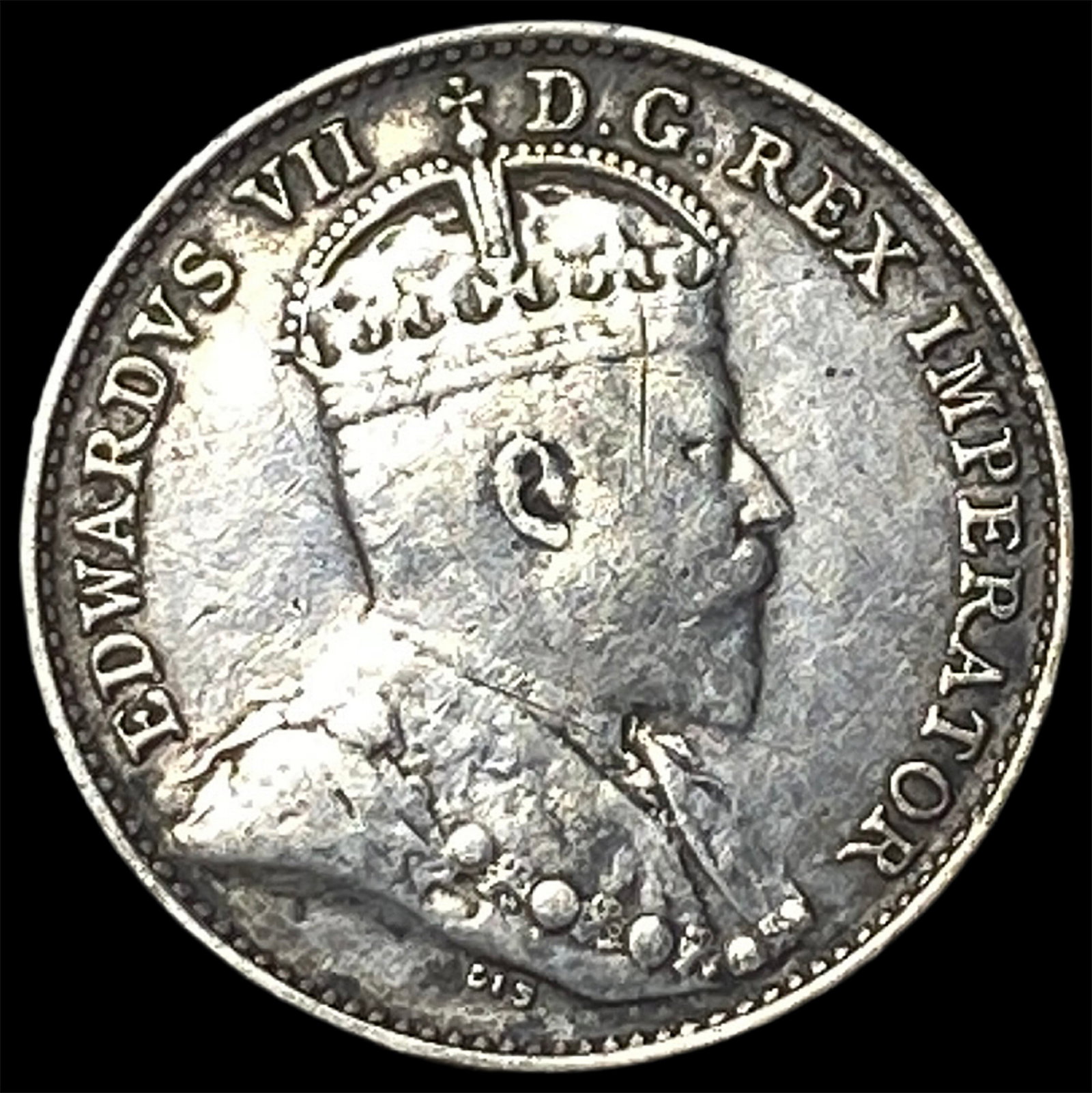 1909 Canada Silver 5 Cents ABOUT UNCIRCULATED: 1909 Canada Silver 5 Cents ABOUT UNCIRCULATED