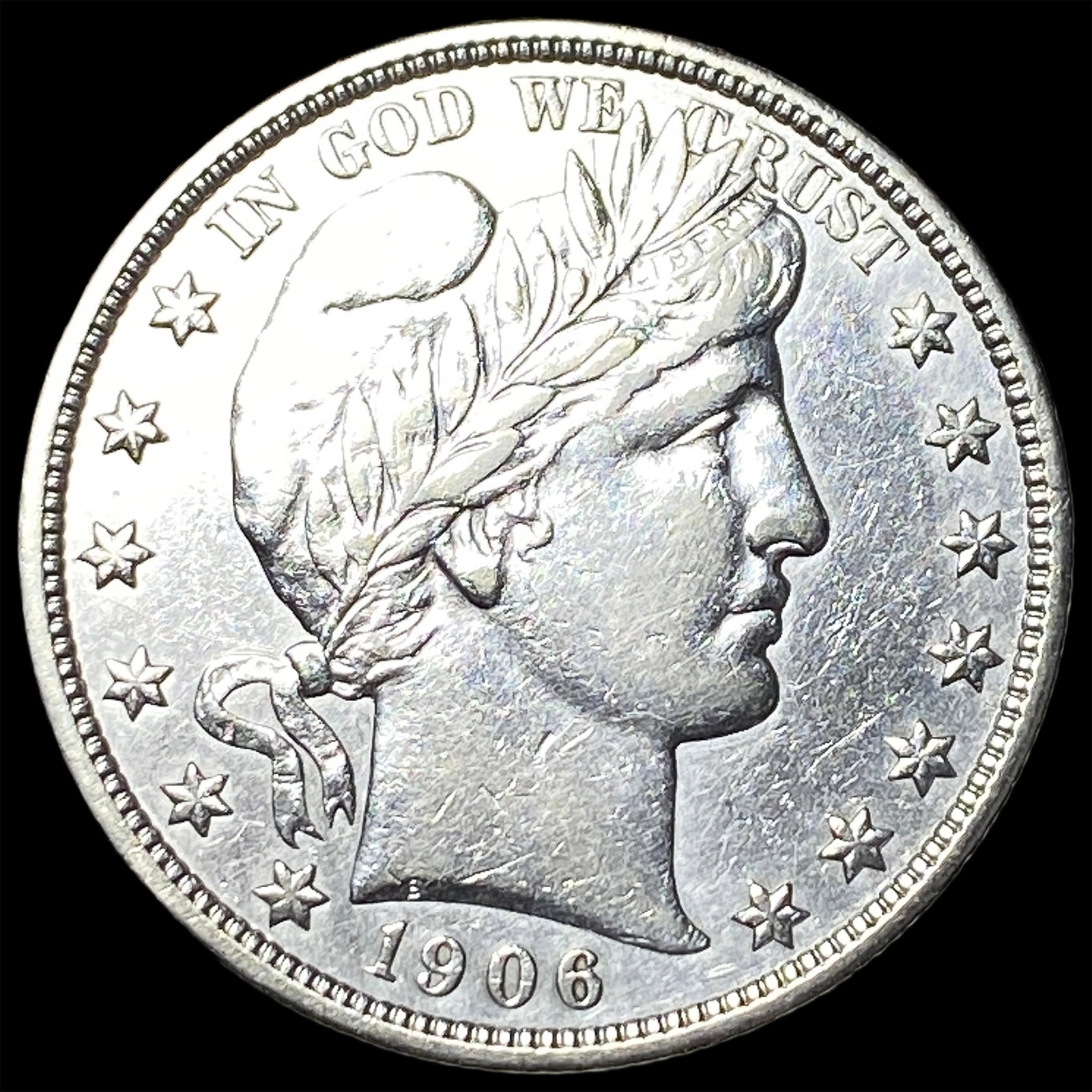 1906-D Silver Barber Half Dollar CHOICE AU (1 of 2)