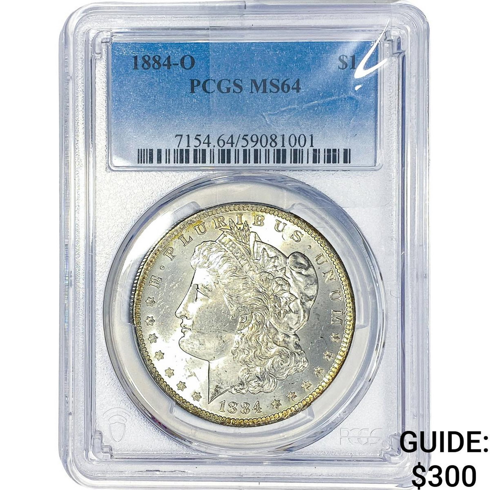 1884-O Morgan Silver Dollar PCGS MS64: 1884-O Morgan Silver Dollar PCGS MS64