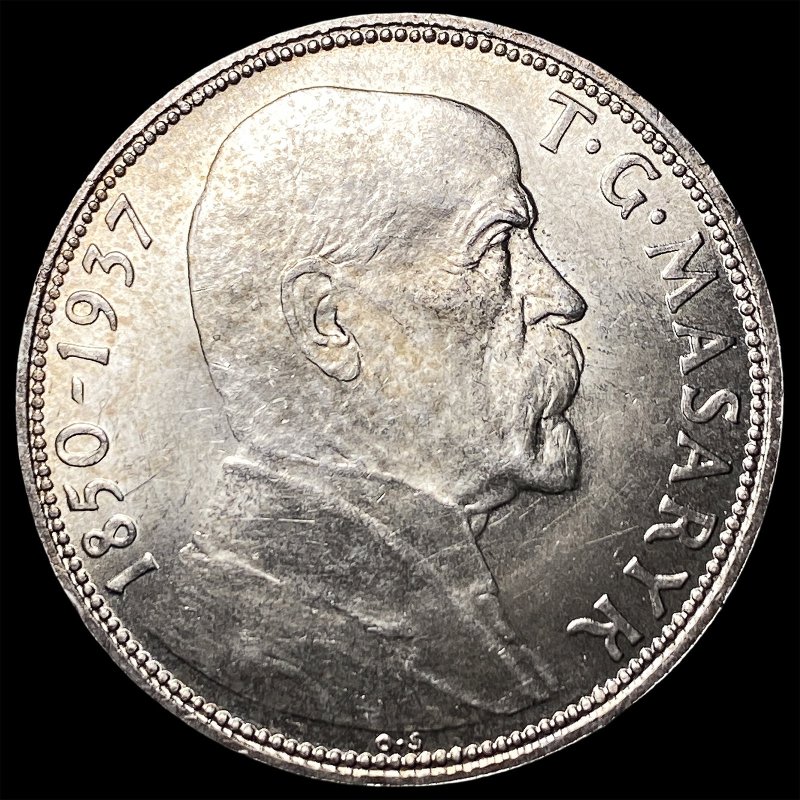1937 Czechoslovakia Silver 20 Korun (1 of 2)