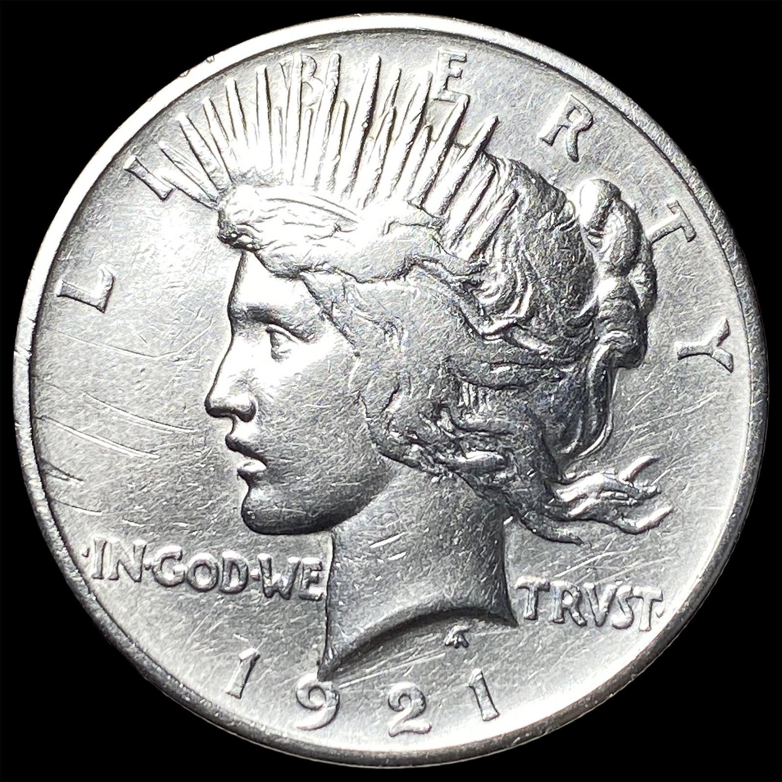 1921 Silver Peace Dollar CLOSELY UNCIRCULATED: 1921 Silver Peace Dollar CLOSELY UNCIRCULATED