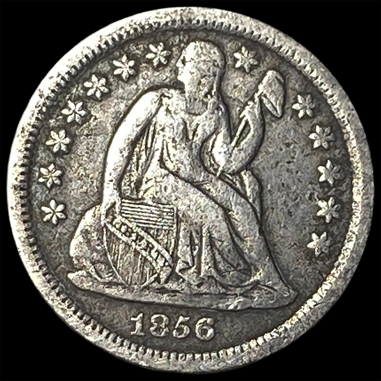 1856 Seated Liberty Dime LIGHTLY CIRCULATED (1 of 2)